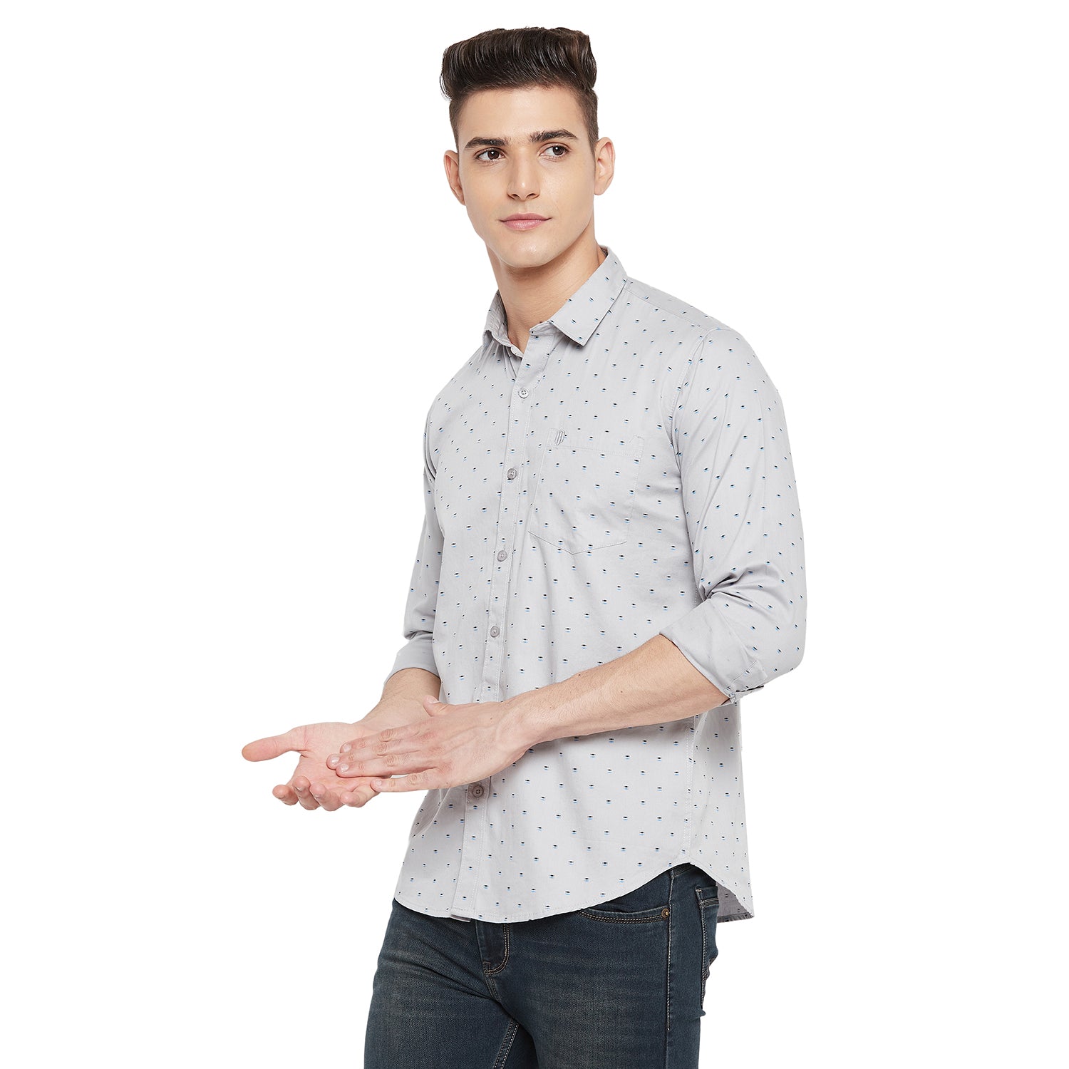 Duke Urban Men Full Sleeve Cotton Shirt (SD7PRTCQ)