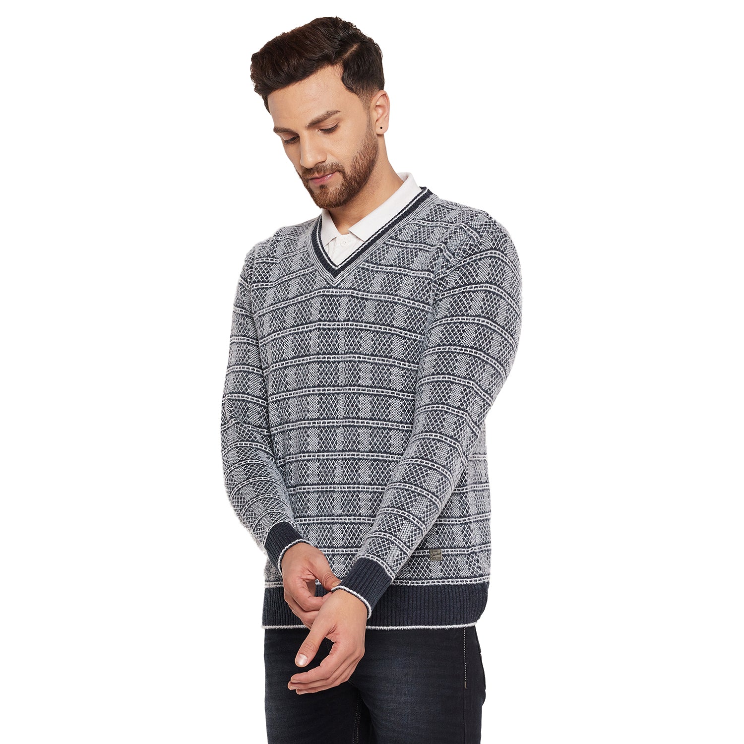 Duke Urban Men Full Sleeve V-Neck Sweater (SDS2068)