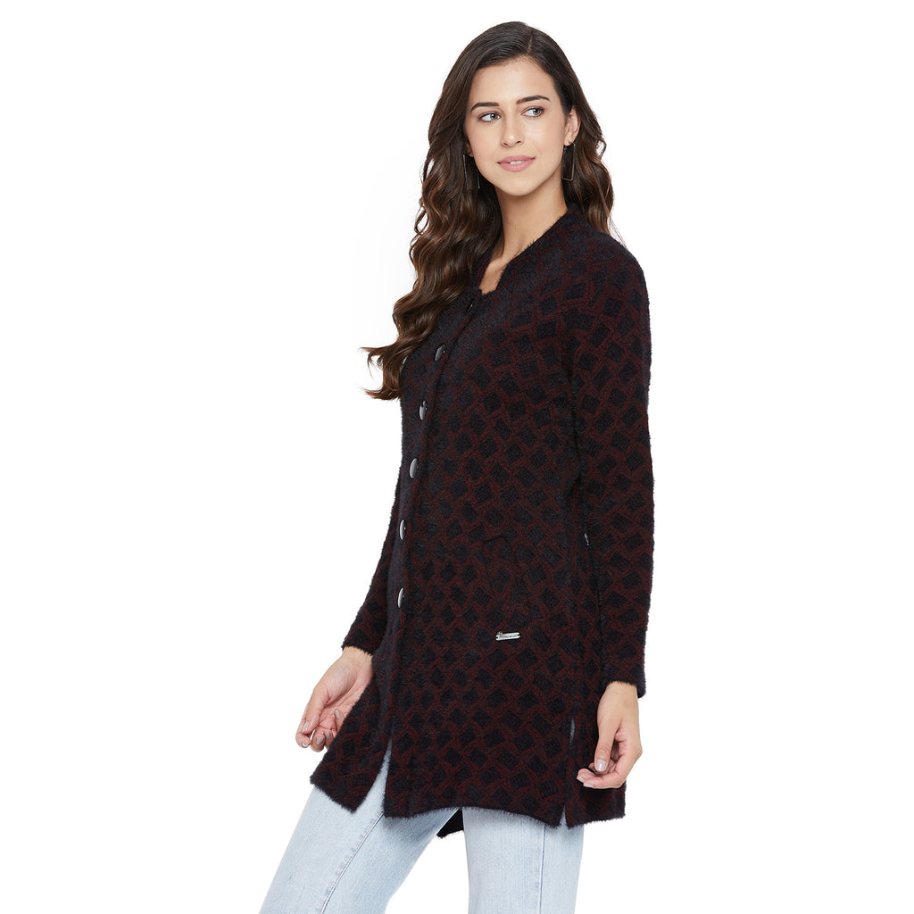 Duke Urban Women Full Sleeve Long Cardigan (SDS971)