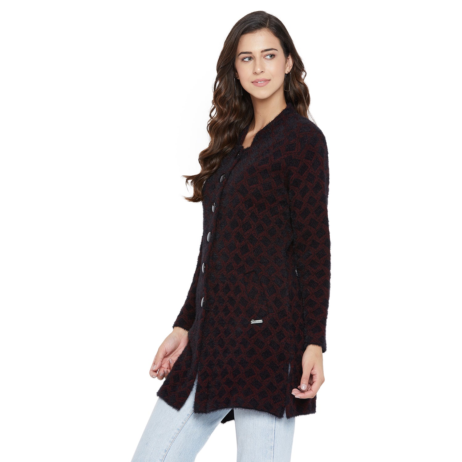 Duke Urban Women Full Sleeve Long Cardigan (SDS971)
