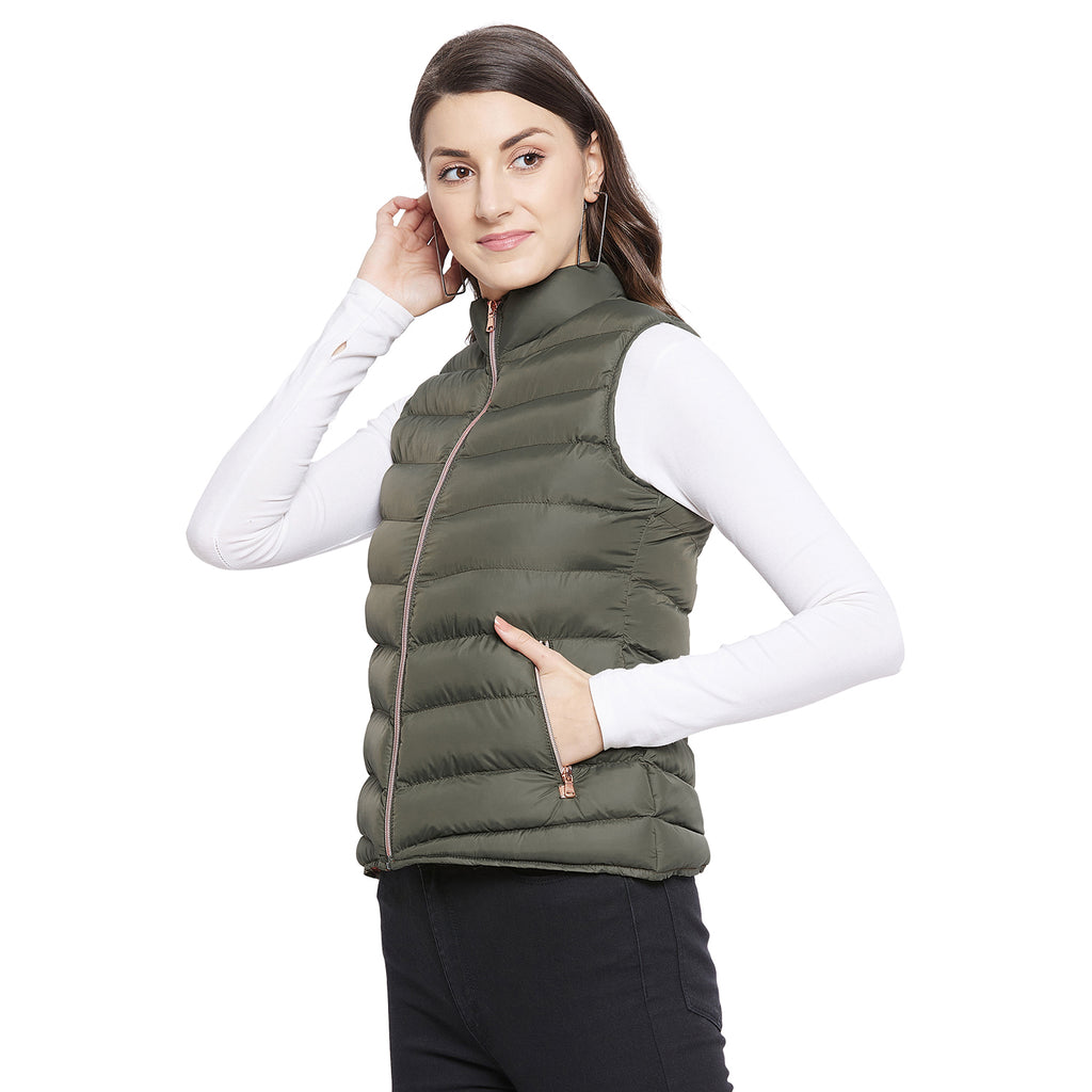 Duke Urban Women Sleeveless Puffer Jacket (SDZ6742)