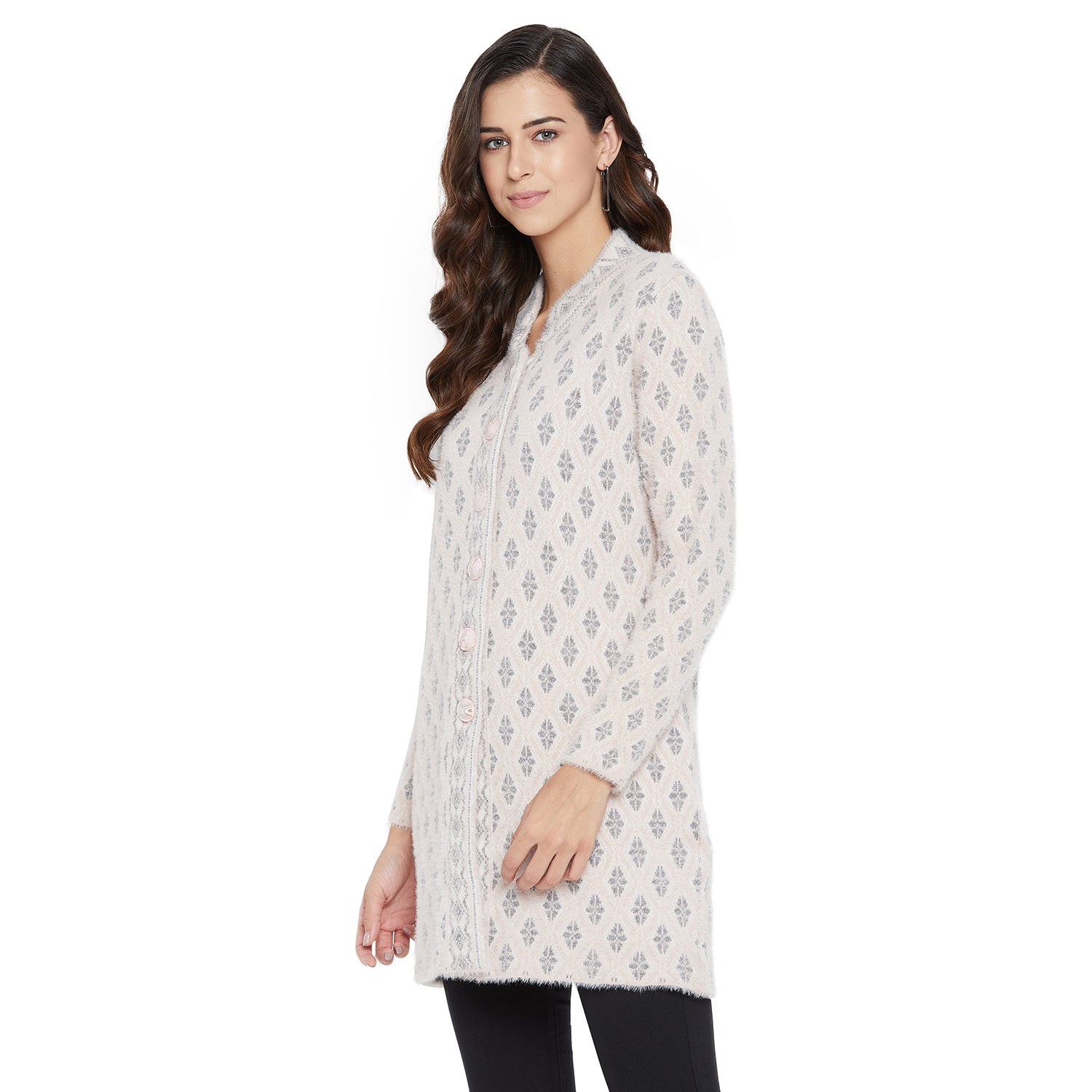 Duke Urban Women Full Sleeve Long Cardigan (SDS9651)