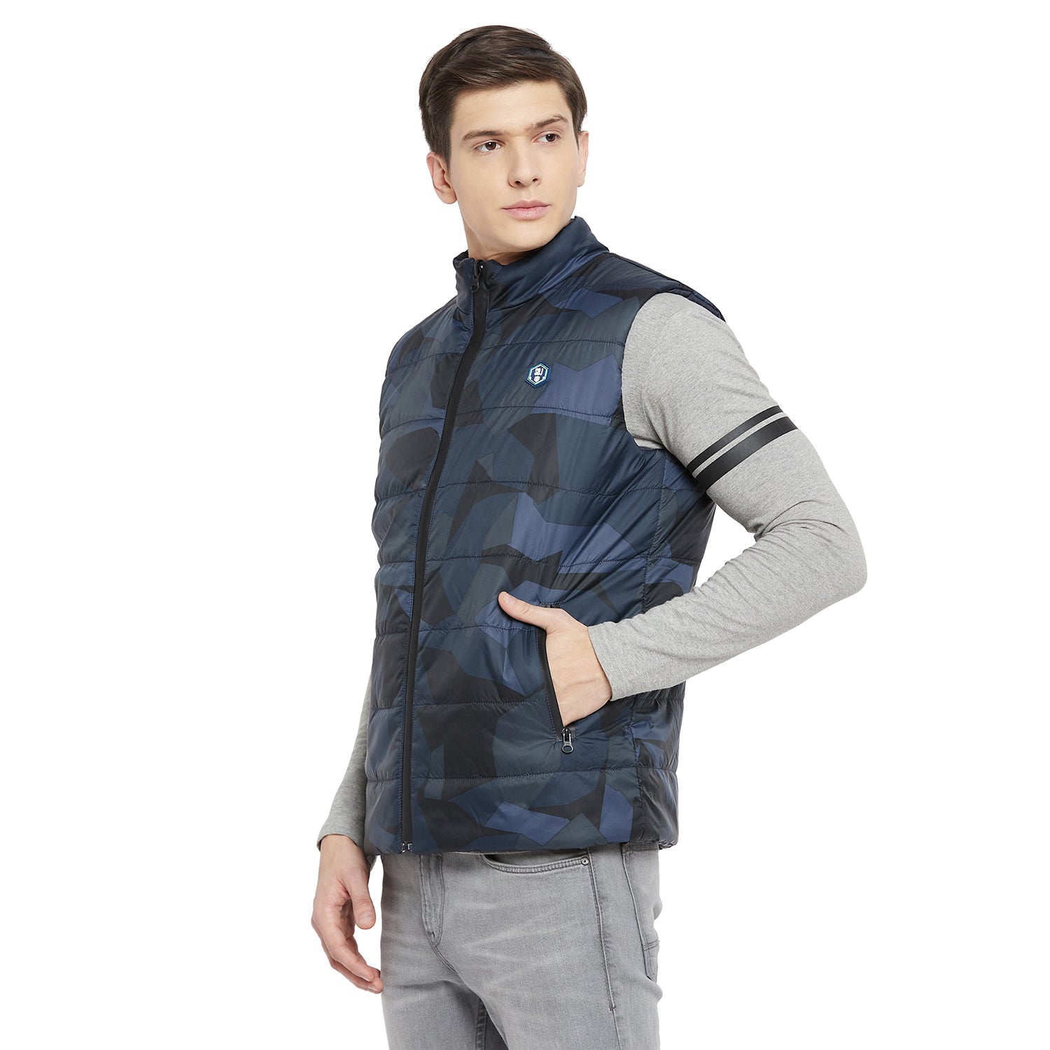 Duke Stardust Men Reversible Sleeveless Jacket (WSDZ907)