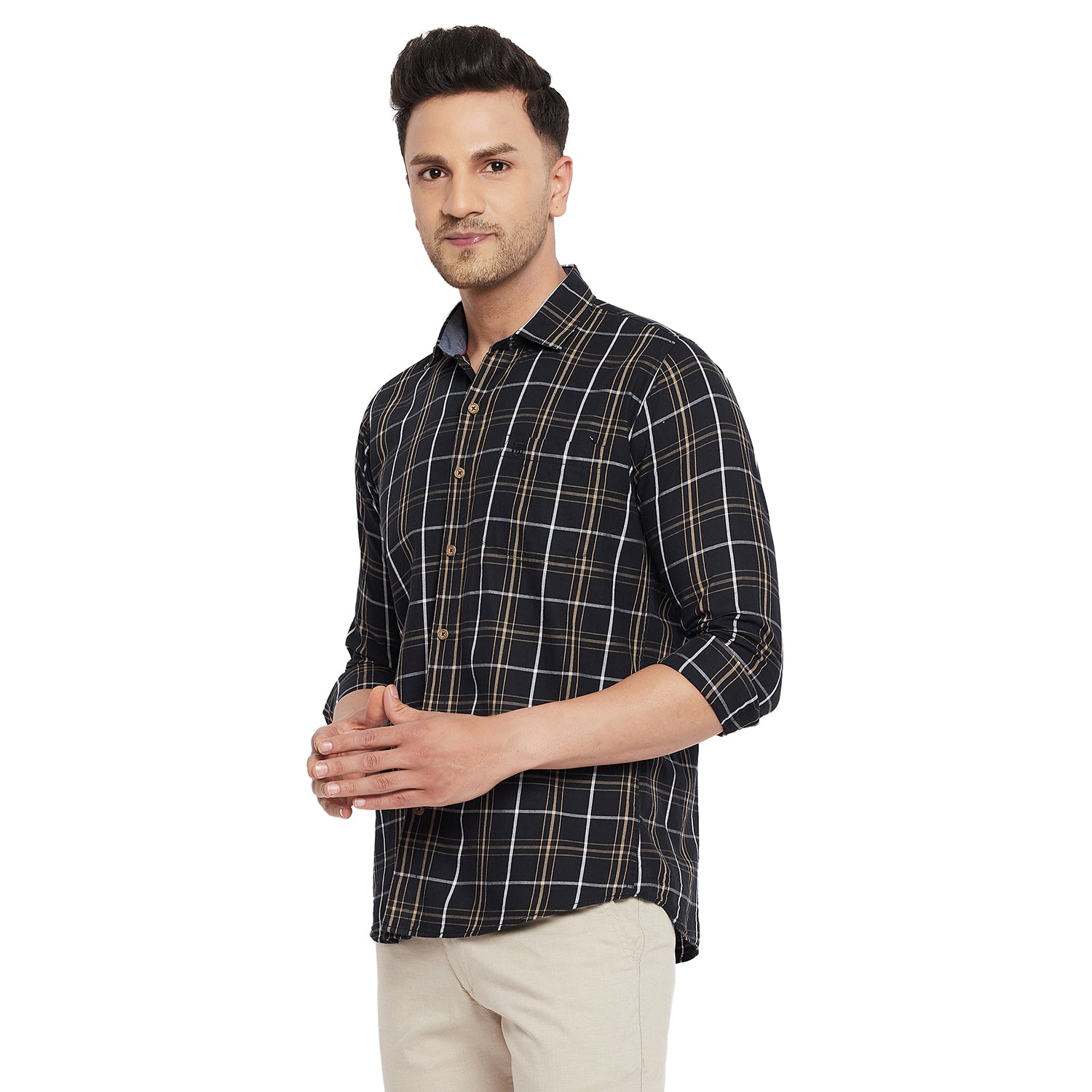 Duke Stardust Men Full Sleeve Cotton Shirt (SDO8CKTS)