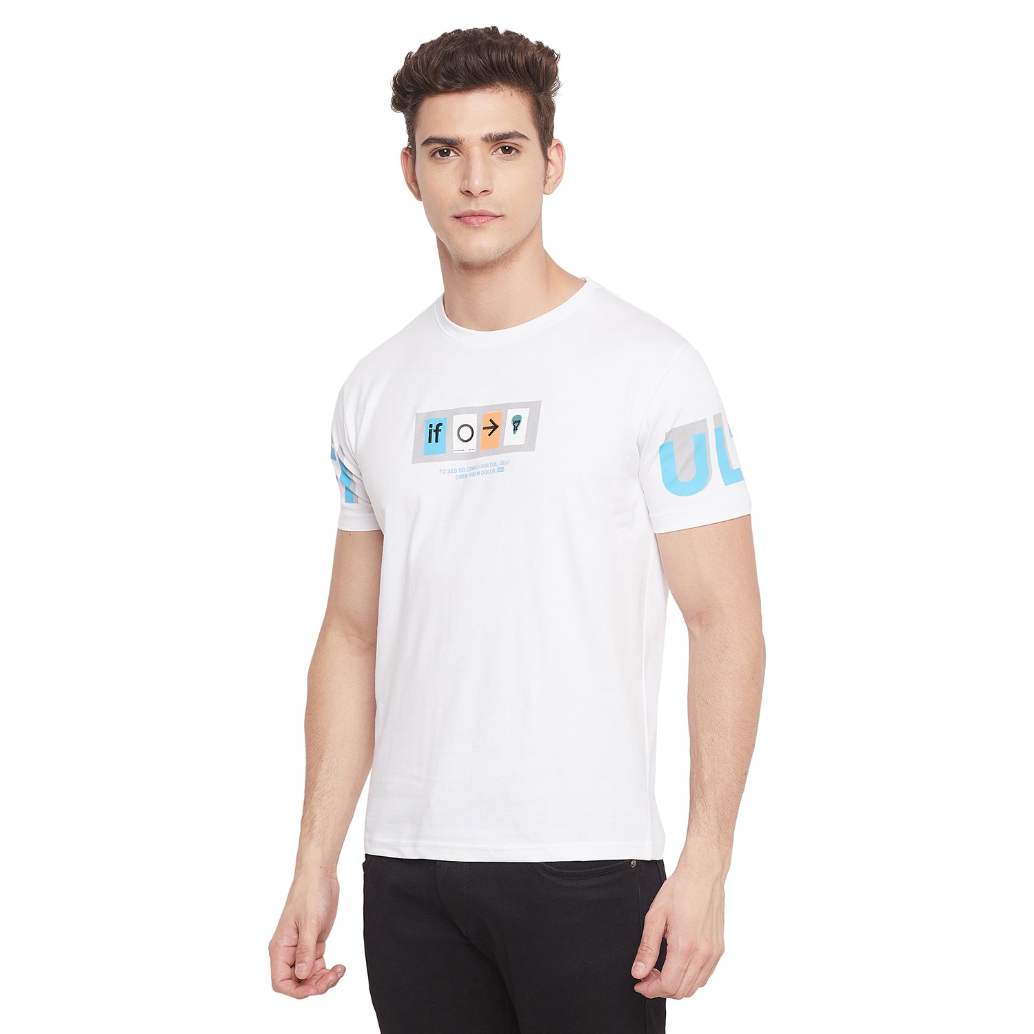 Duke Urban Men Half Sleeve Cotton T-shirt (LF5038)