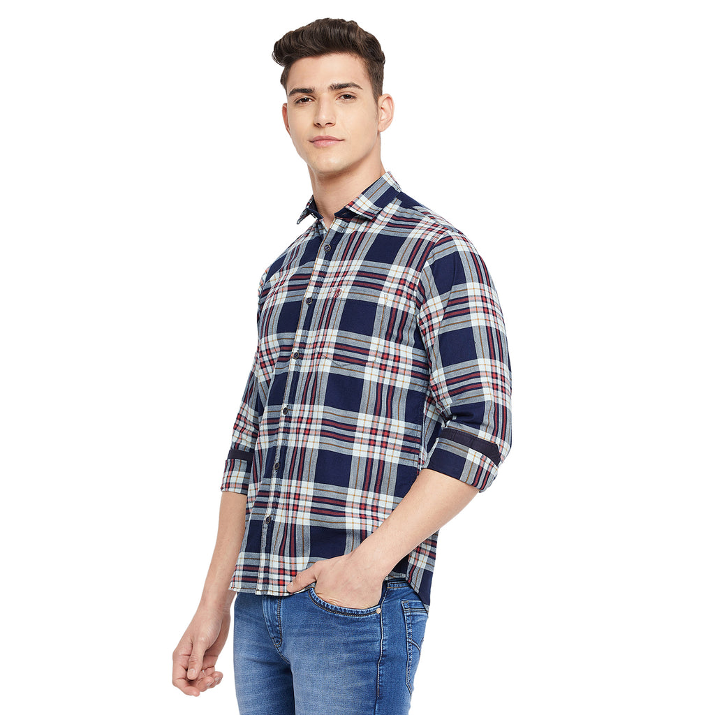 Duke Stardust Men Full Sleeve  Cotton Shirt (SDO5CKIB)