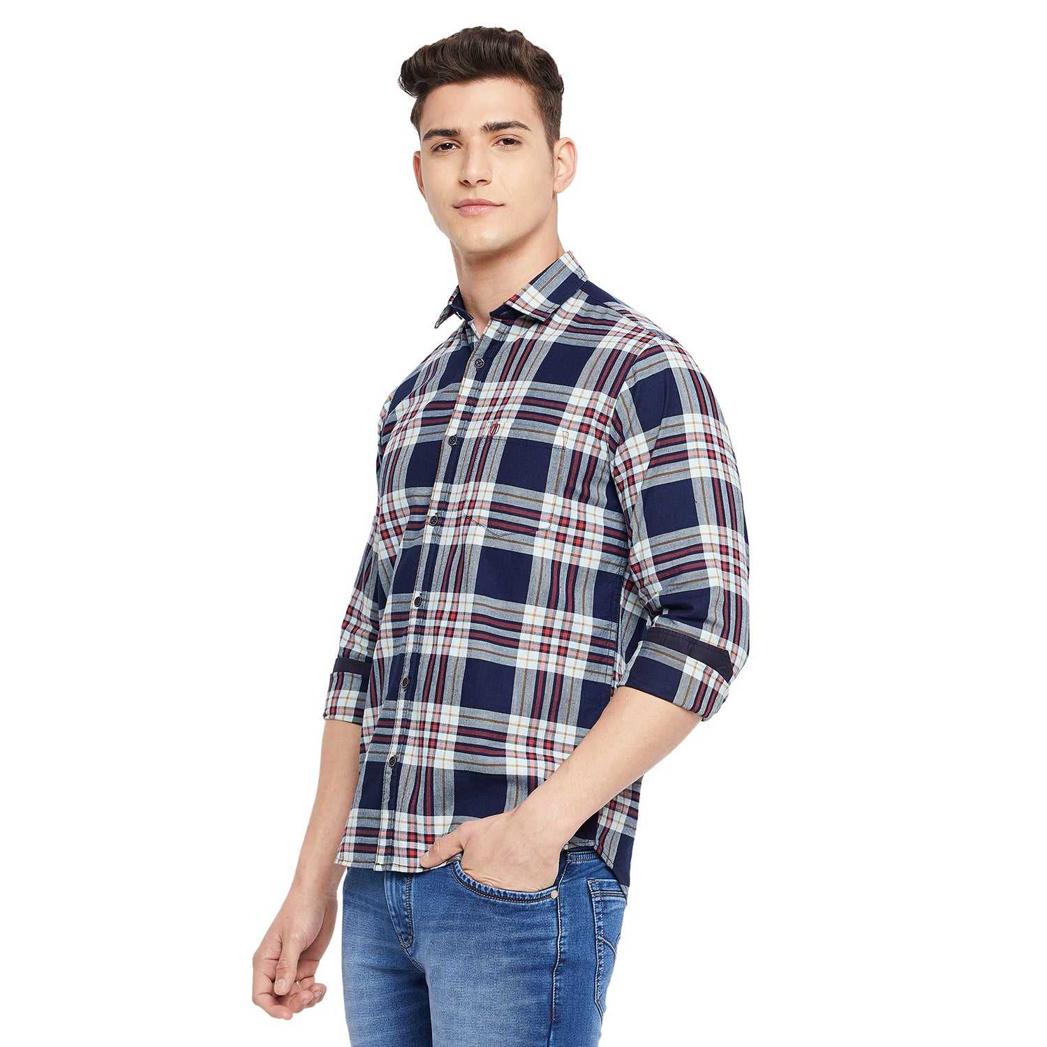 Duke Stardust Men Full Sleeve  Cotton Shirt (SDO5CKIB)