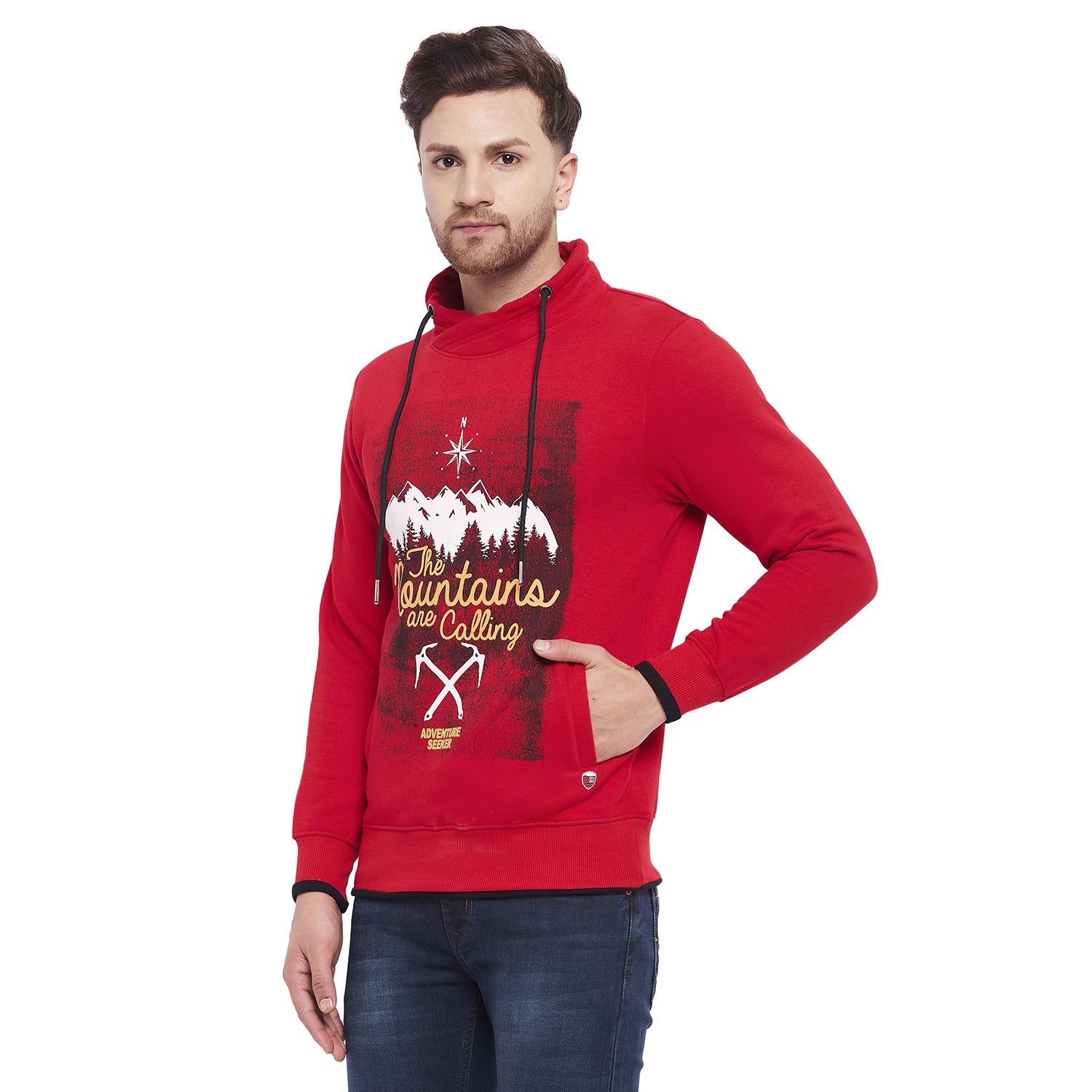 Duke Urban Men Cowl Neck Sweatshirt (LF3853)