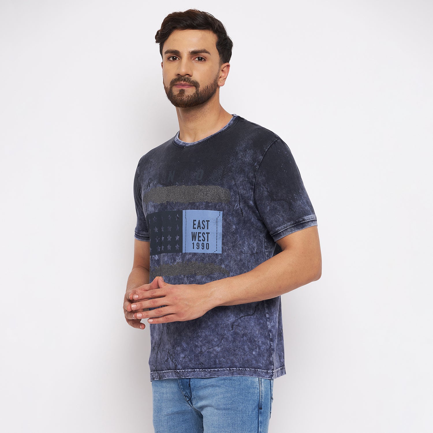 Duke Stardust Men Half Sleeve Cotton T-shirt (LF4957)