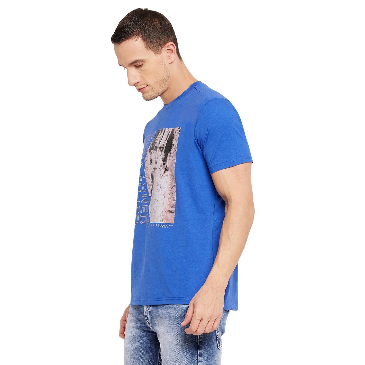 Duke Stardust Men Half Sleeve Cotton T-shirt (LF5286)