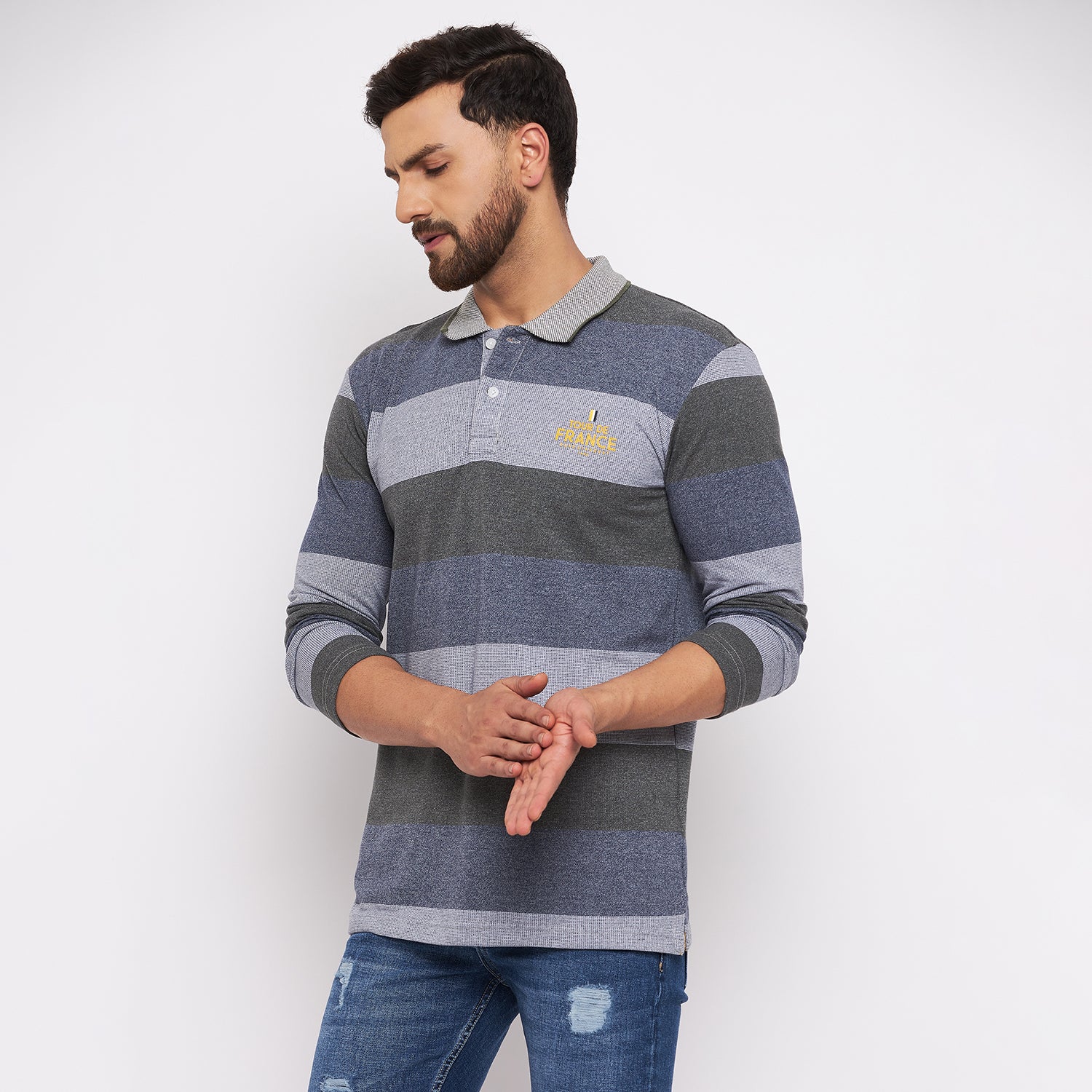 Duke Stardust Men Full Sleeve Cotton T-shirt (LF3906)