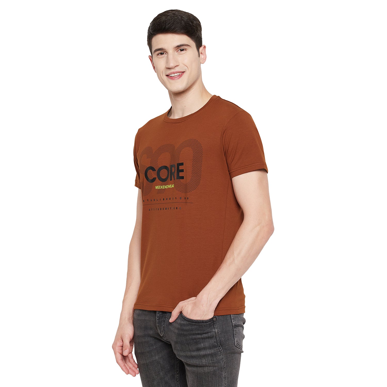 Duke Stardust Men Half Sleeve Cotton T-shirt (LF5233)