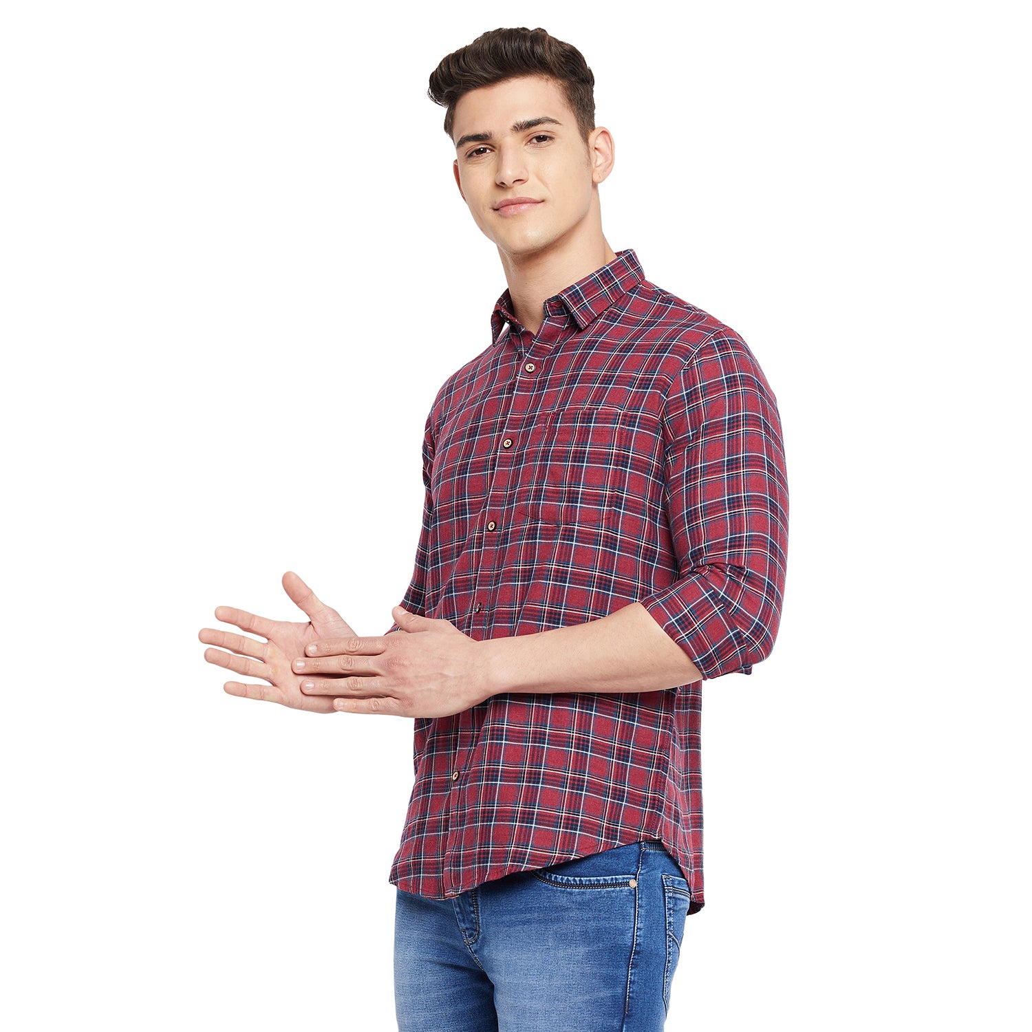 Duke Stardust Men Full Sleeve  Cotton Shirt (SDO7CKRQ)