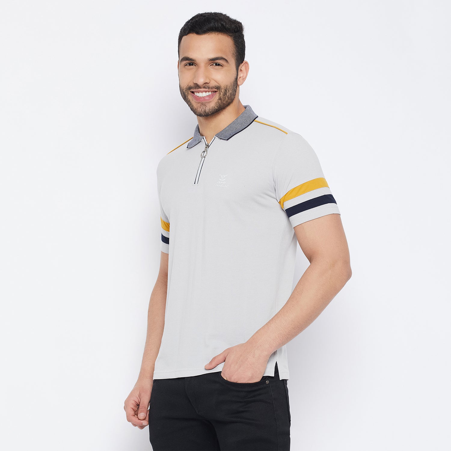 Duke Stardust Men Half Sleeve Cotton T-shirt (LF5797)