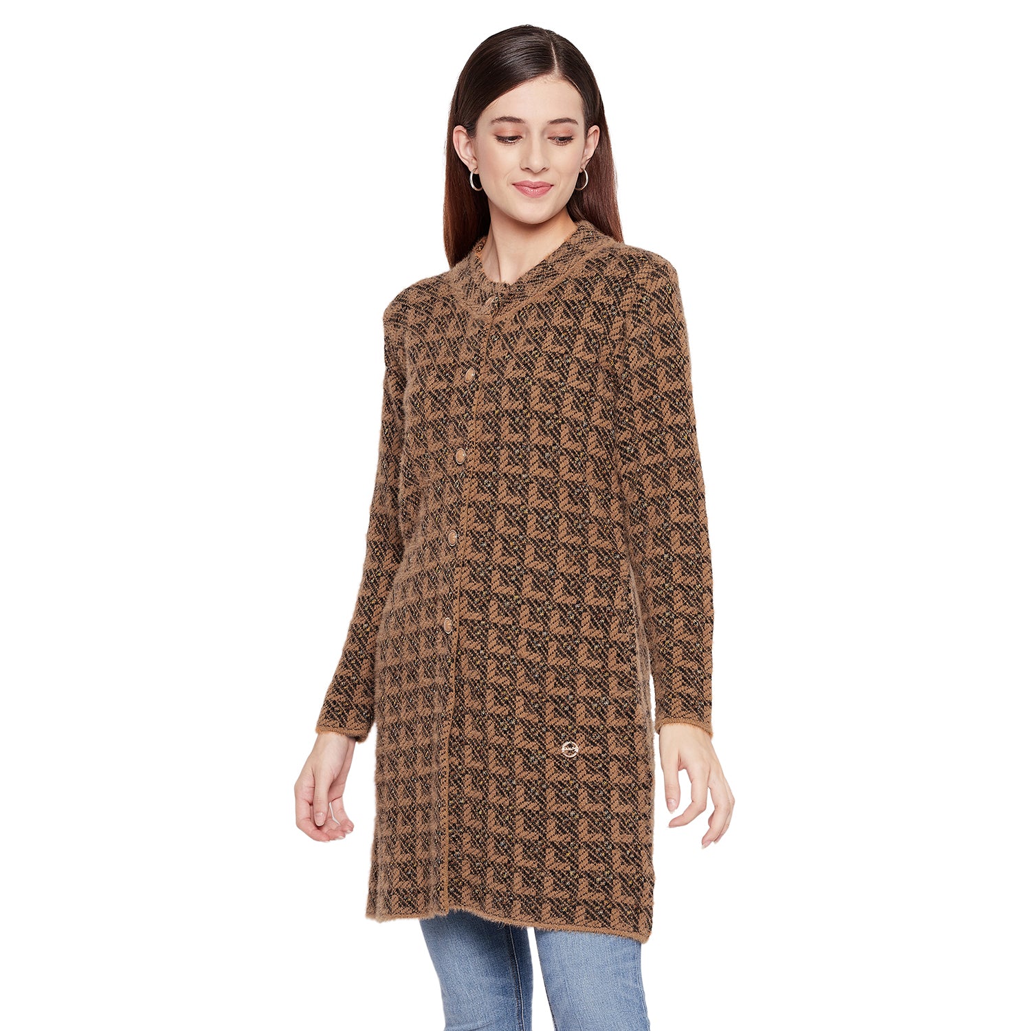 Duke Urban Women Full Sleeve Long Cardigan (SDS1091)