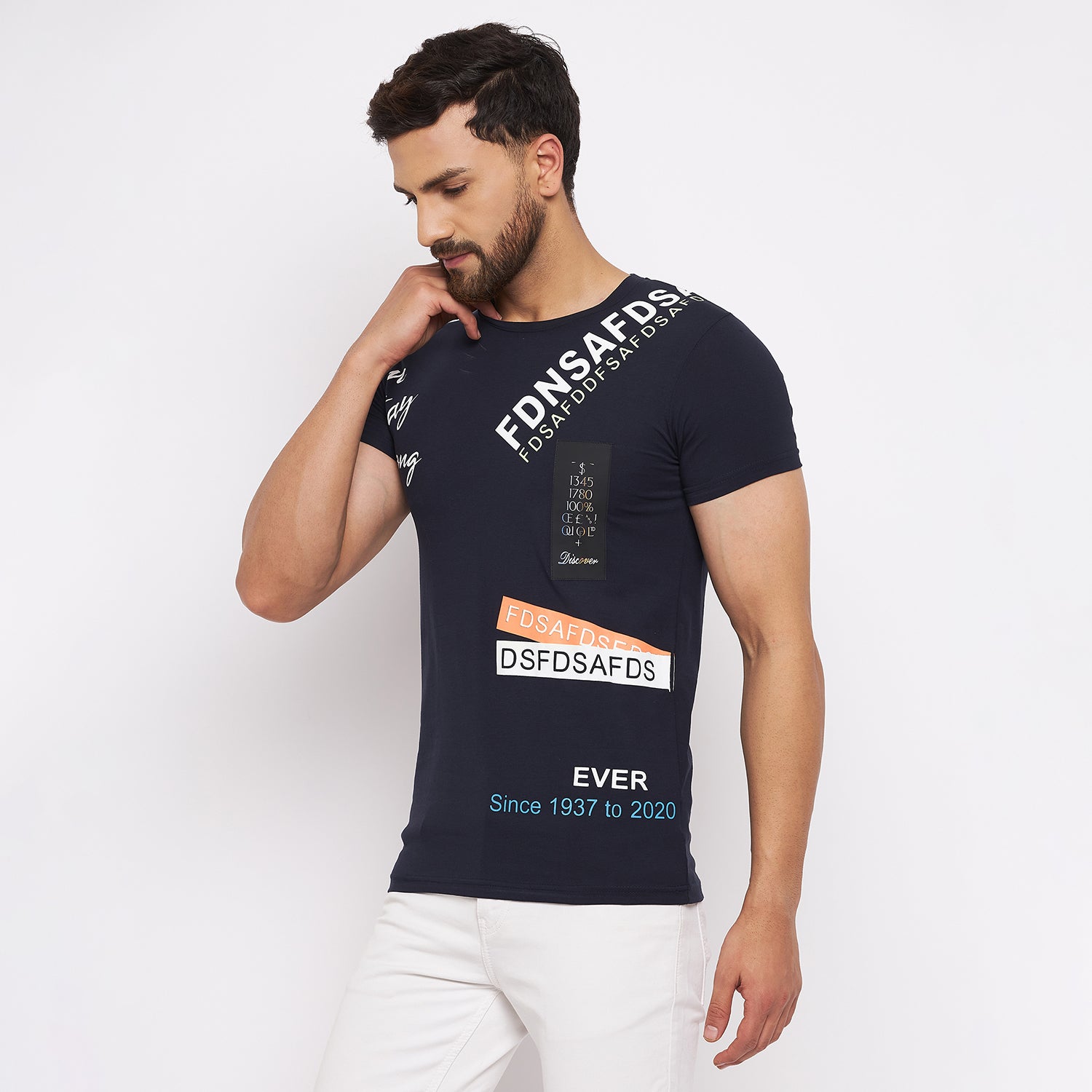 Duke Stardust Men Half Sleeve Cotton T-shirt (LF5158)