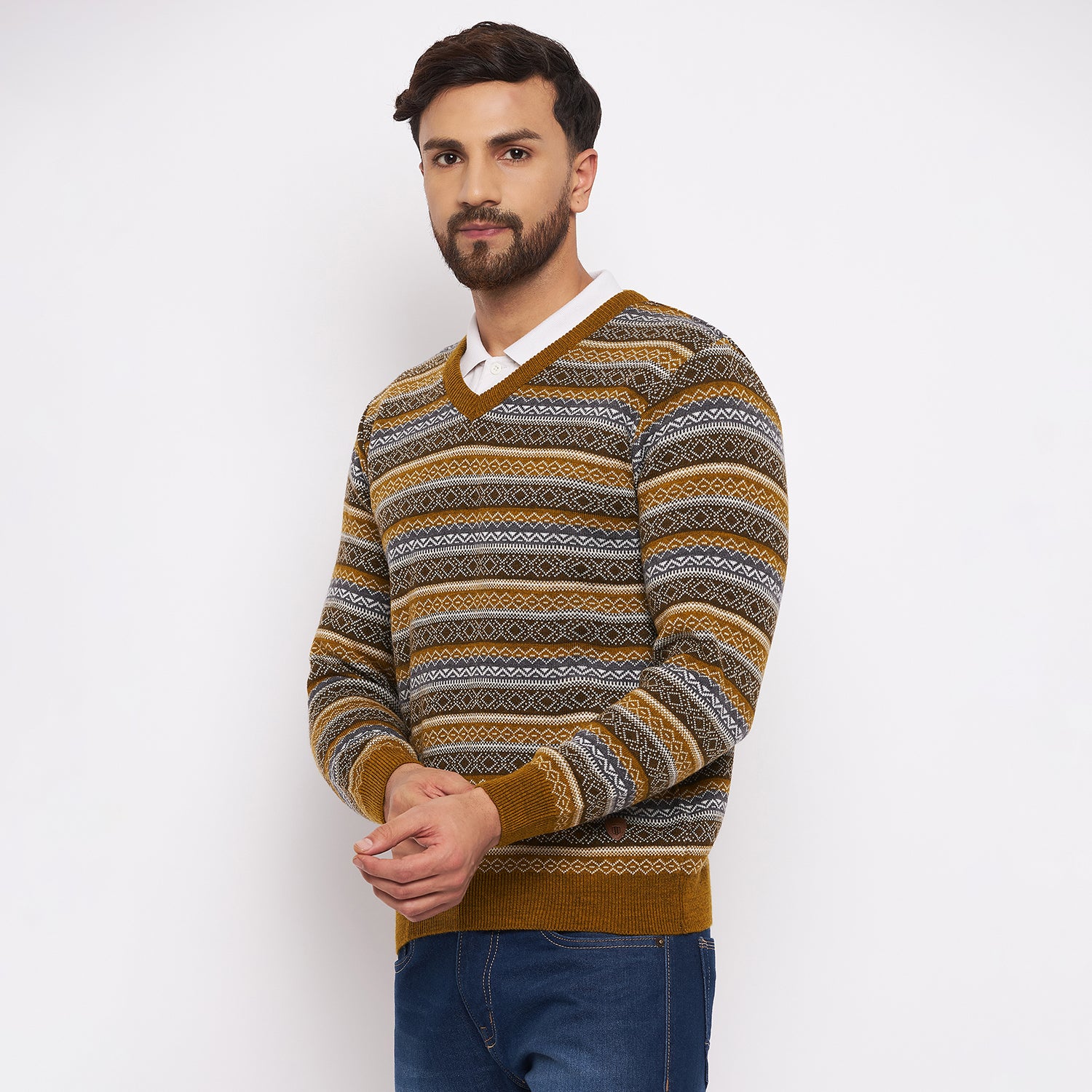 Duke Urban Men Full Sleeve V-Neck Sweater (SDS2060)