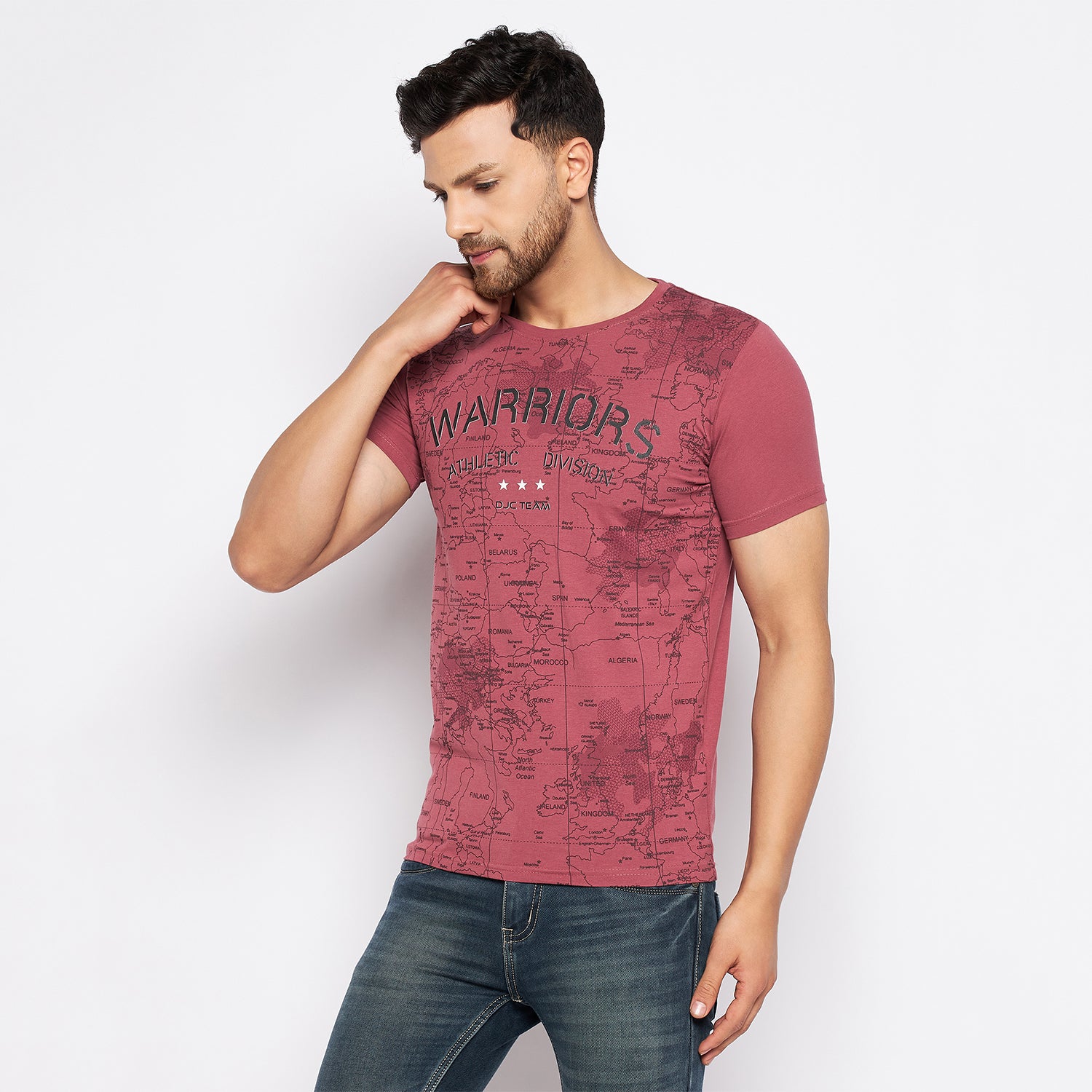 Duke Urban Men Half Sleeve Cotton T-shirt (LF5737)