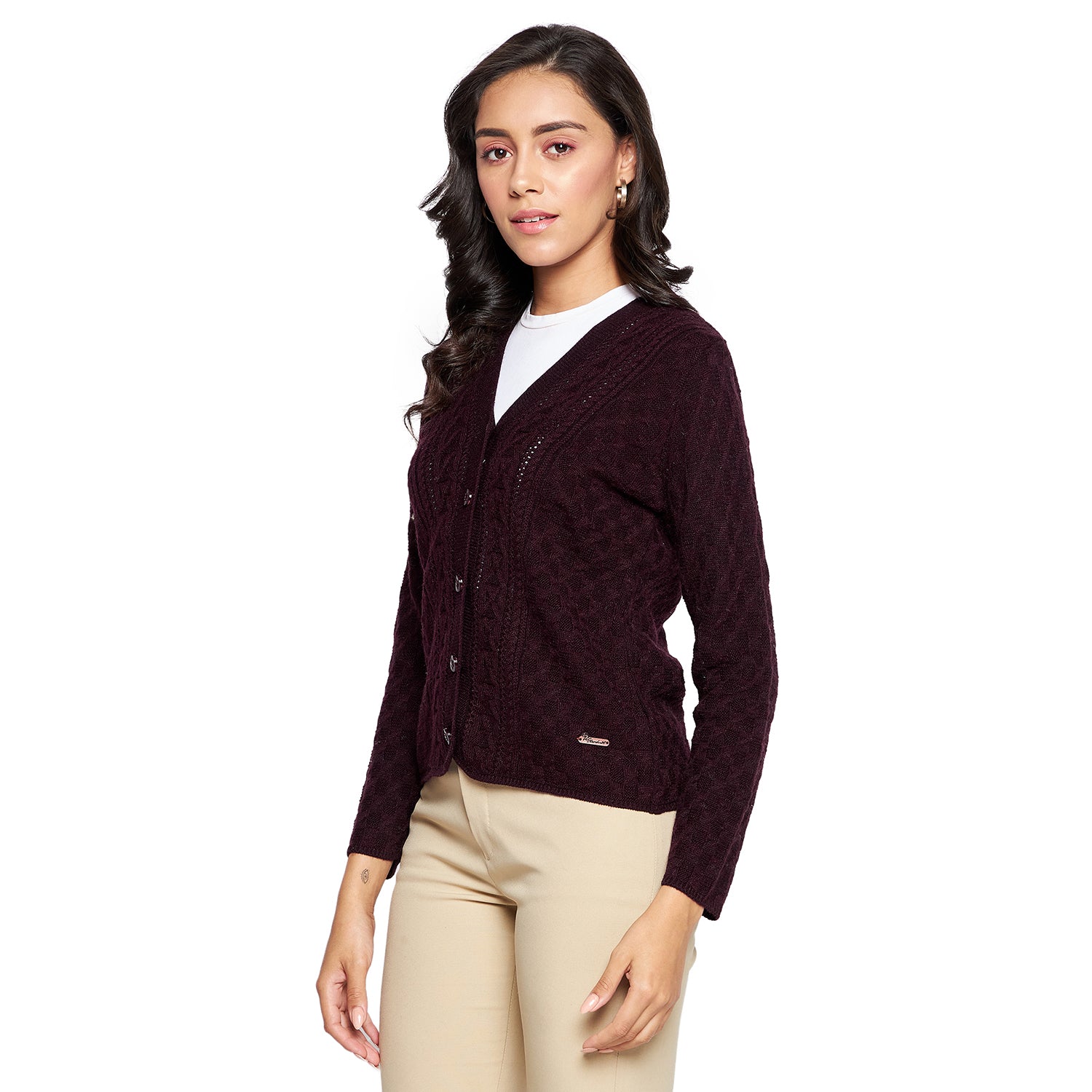 Duke Urban Women Full sleeve V Neck Cardigan (SDS1049)