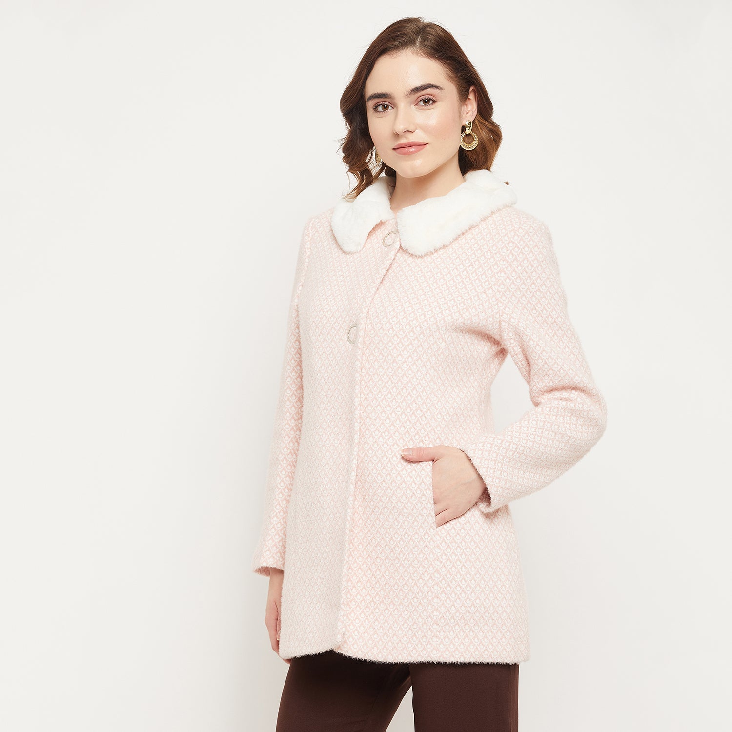 Duke Urban Women Collared Neck Coat (SDZC106)