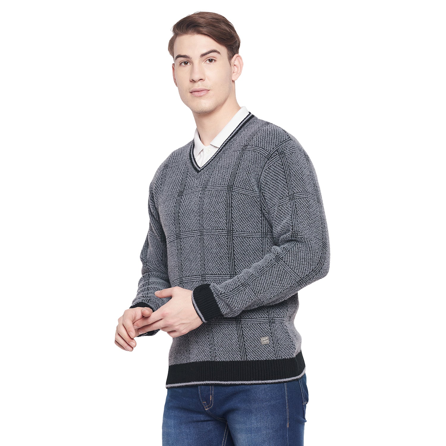 Duke Urban Men Full Sleeve V Neck Sweater (SDS2067)