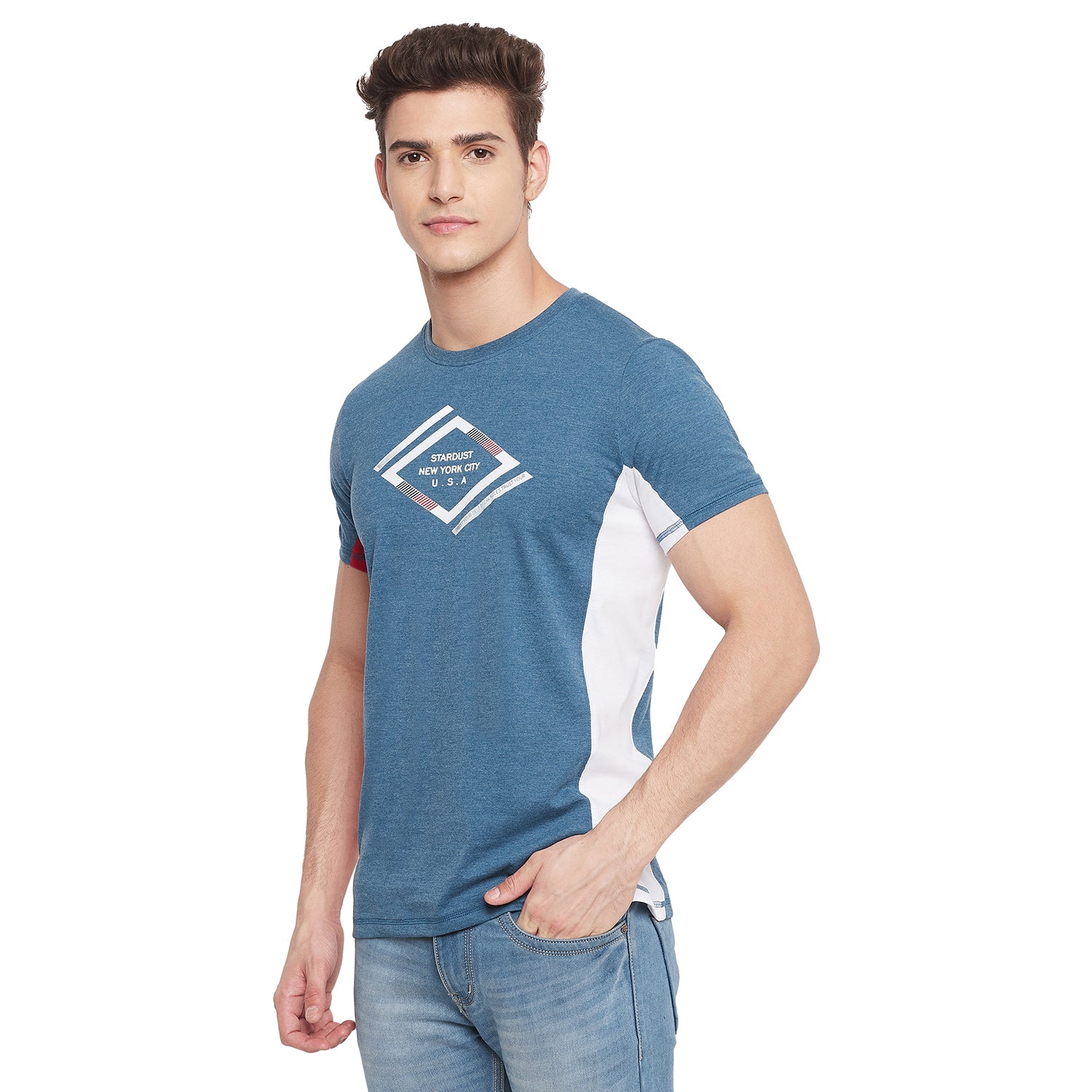 Duke Stardust Men Half Sleeve Cotton T-shirt (MTLF342)