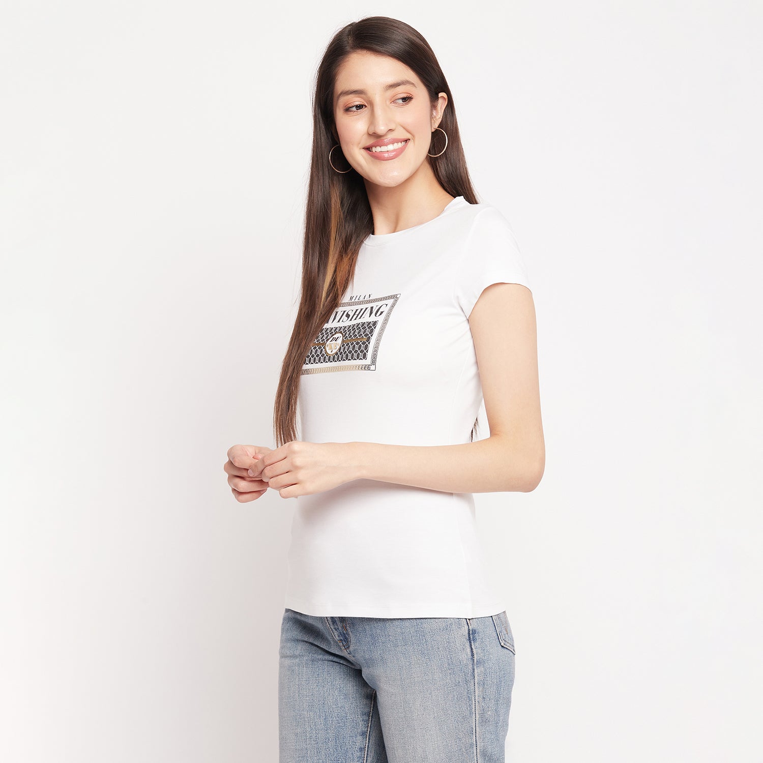 Duke Stardust Women Short Sleeve Round Neck Top (LFX893)