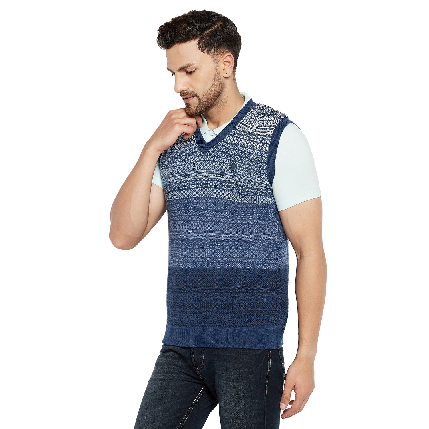 Duke Urban Men Sleeveless Reversible Sweater (SDS2038)