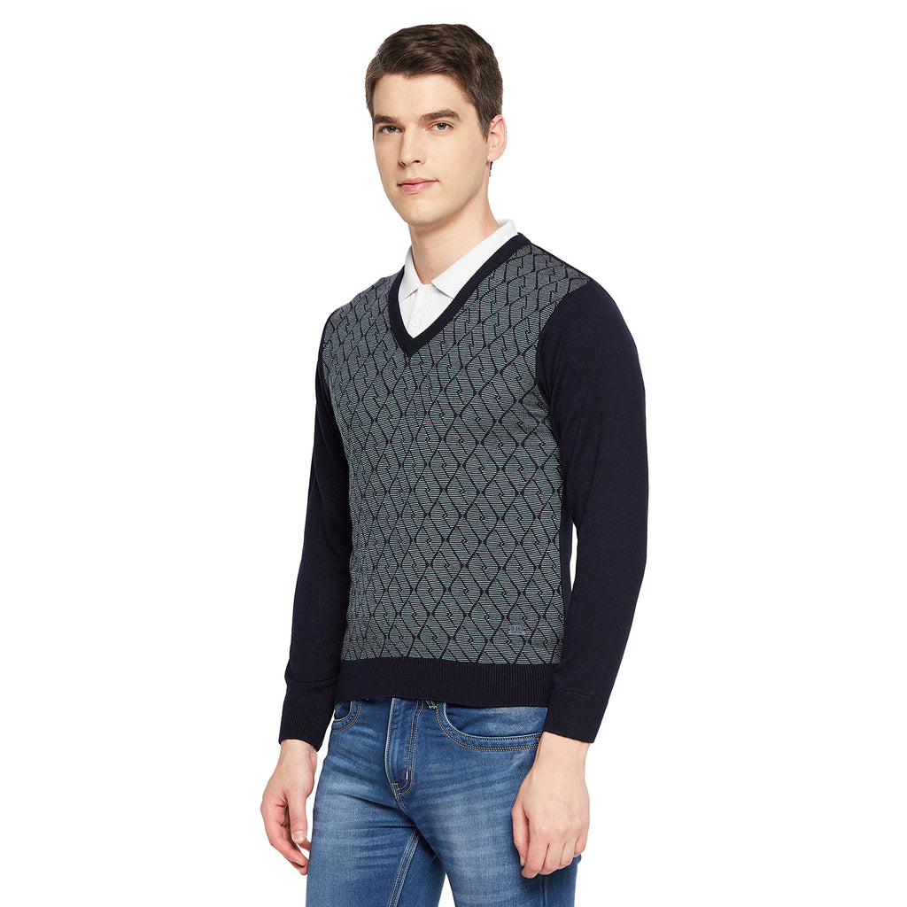 Duke Stardust Men Full Sleeve V Neck Sweater (SDS8090)
