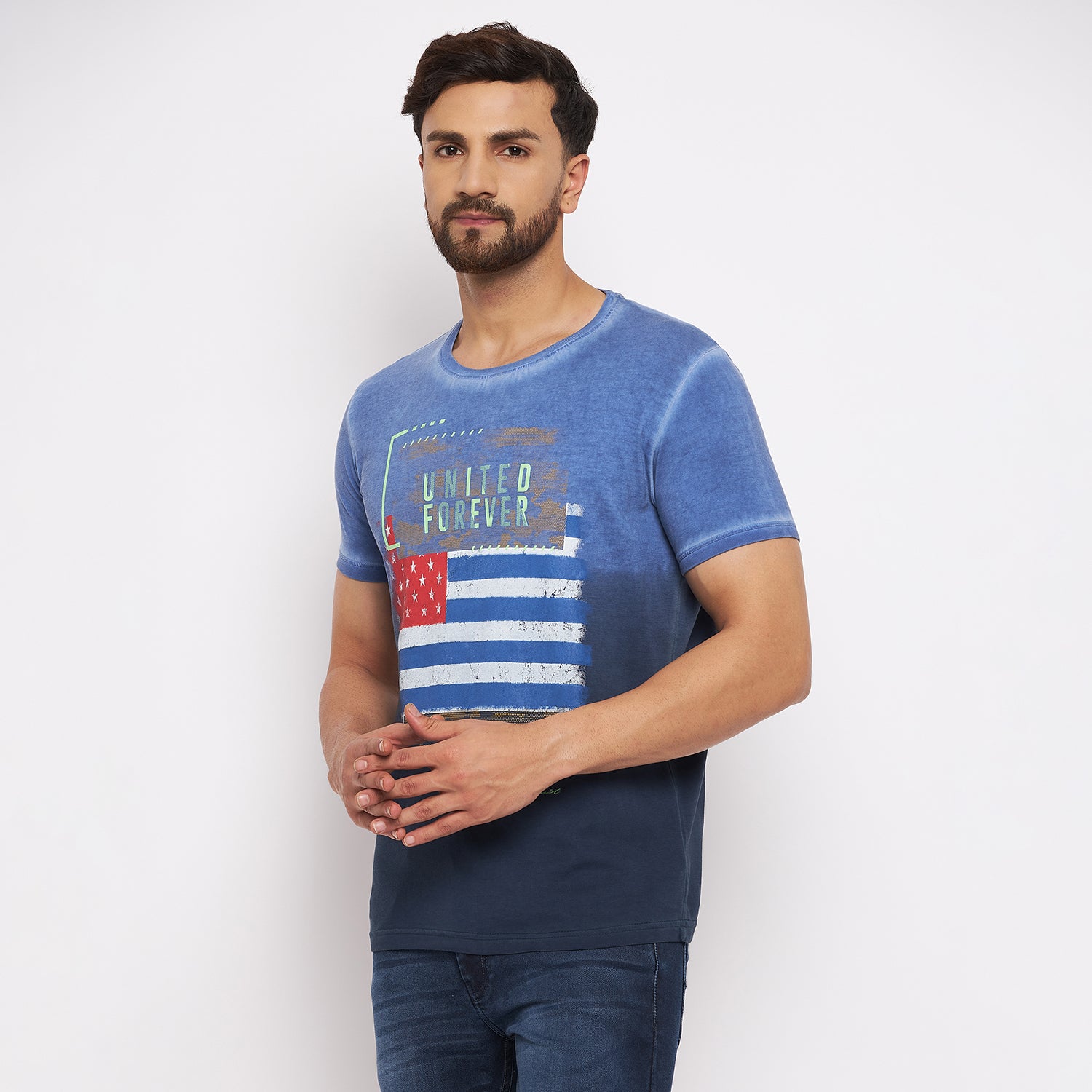 Duke Stardust Men Half Sleeve Cotton T-shirt (LF4876)