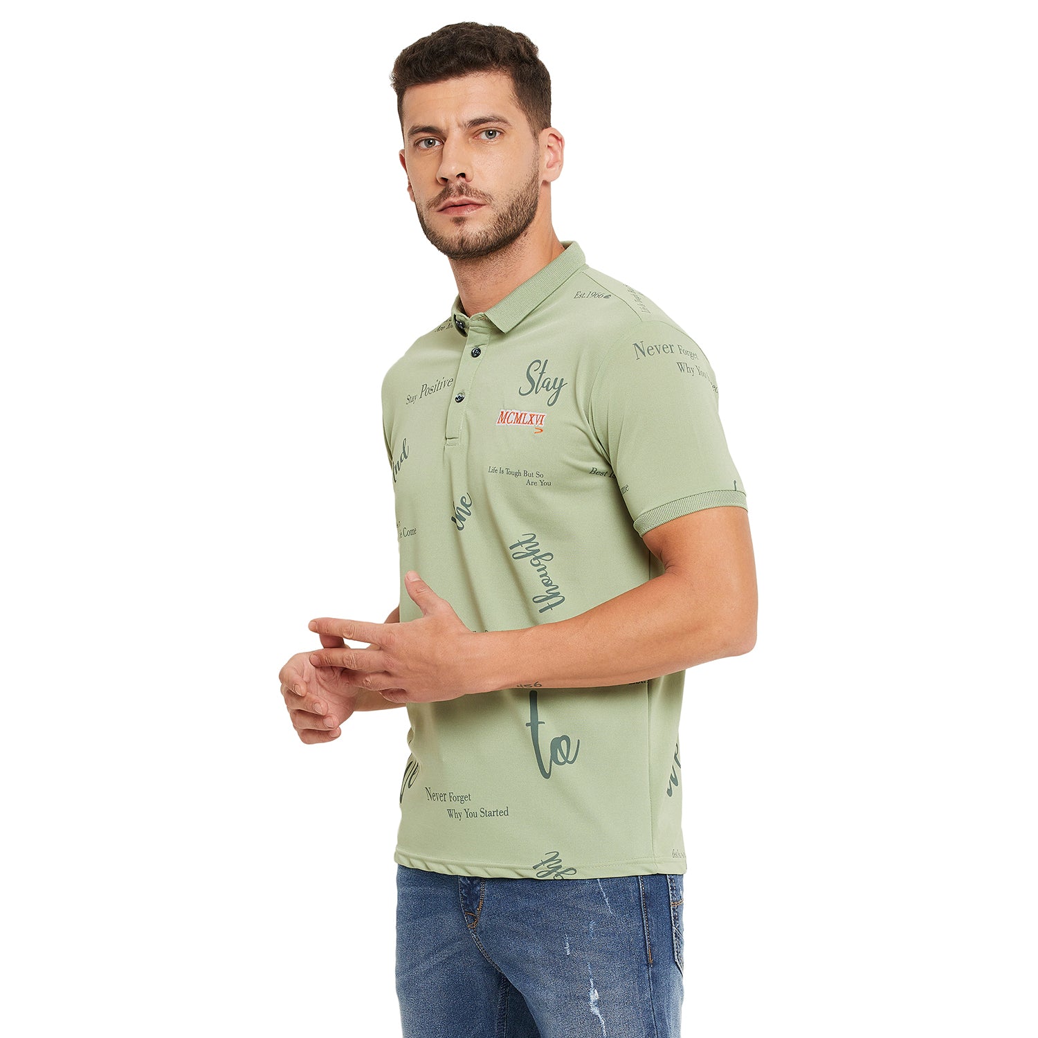 Duke Stardust Men Half Sleeve Cotton T-shirt (LF5039)