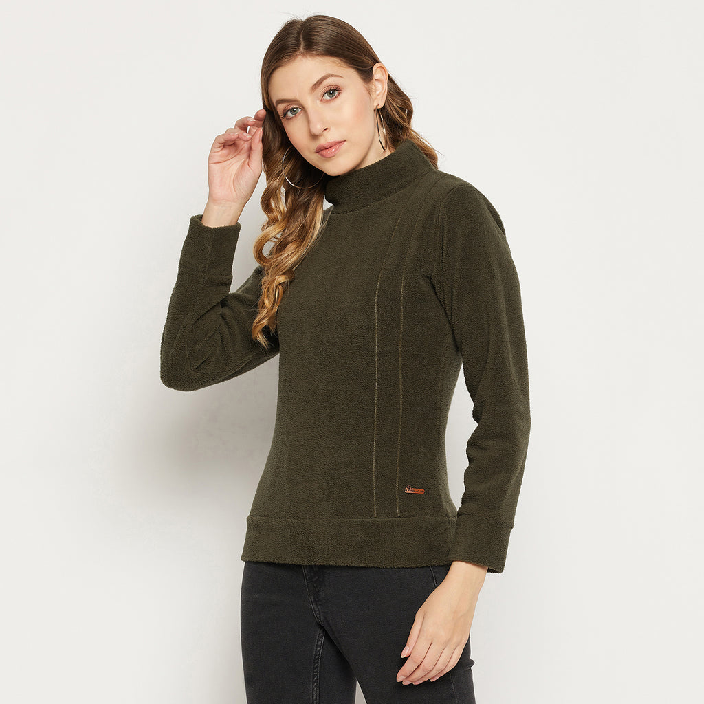 Duke Stardust Women High Neck Sweatshirt (LFX803)