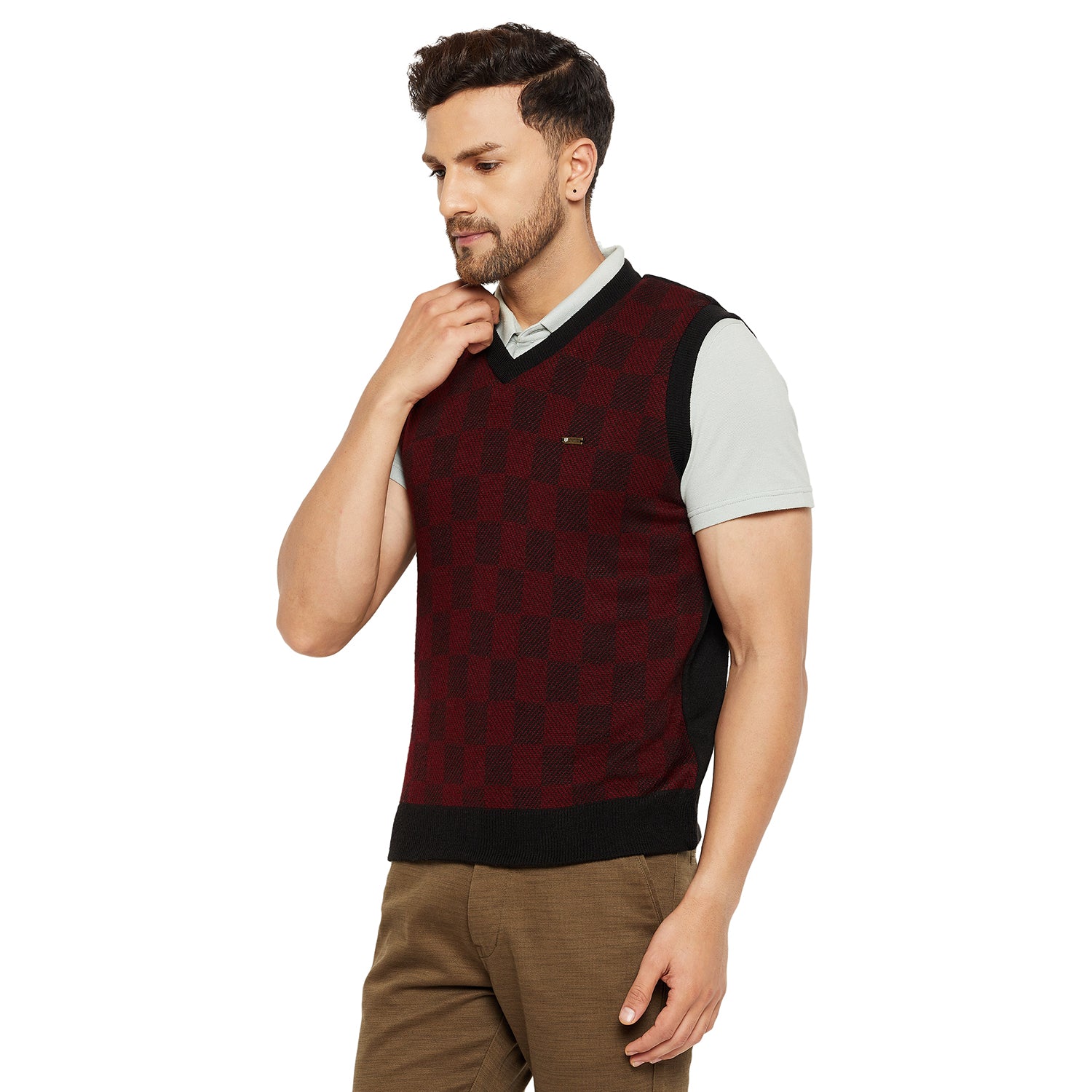 Duke Urban Men Sleeveless Reversible Sweater (SDS2035)