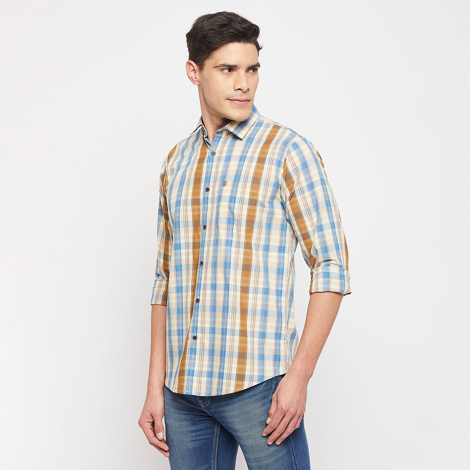 Duke Urban Men Full Sleeve Cotton Shirt (SDO5CKQ)