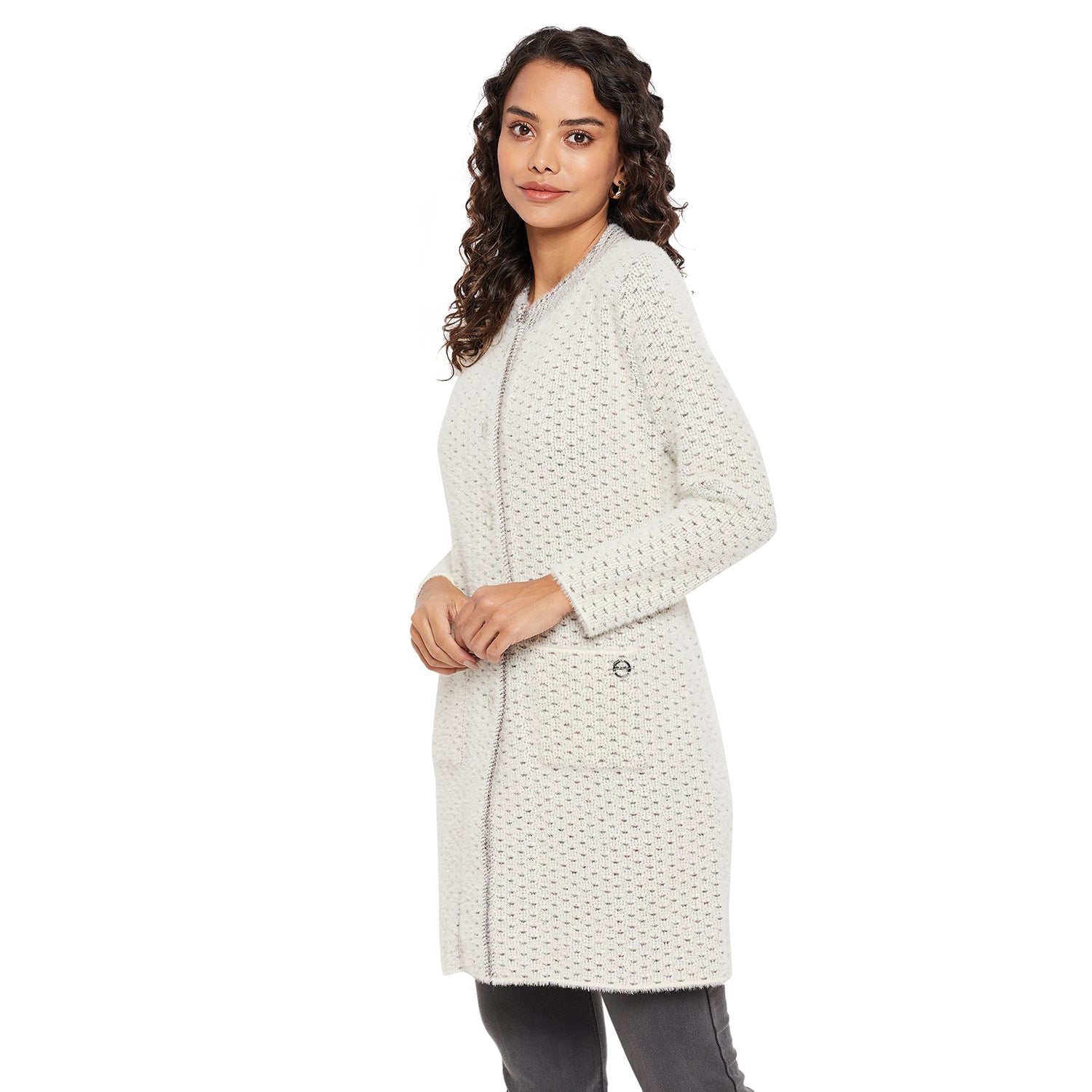 Duke Urban Women Round Neck Cardigan  (SDS1087)