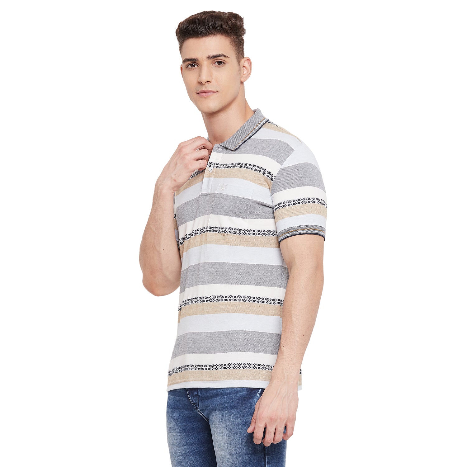 Duke Stardust Men Half Sleeve Cotton T-shirt (LF5394)