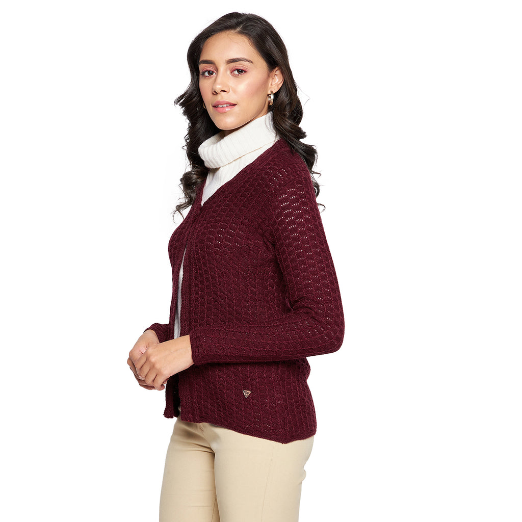 Duke Urban Women Full sleeve V Neck Cardigan (SDS1065)