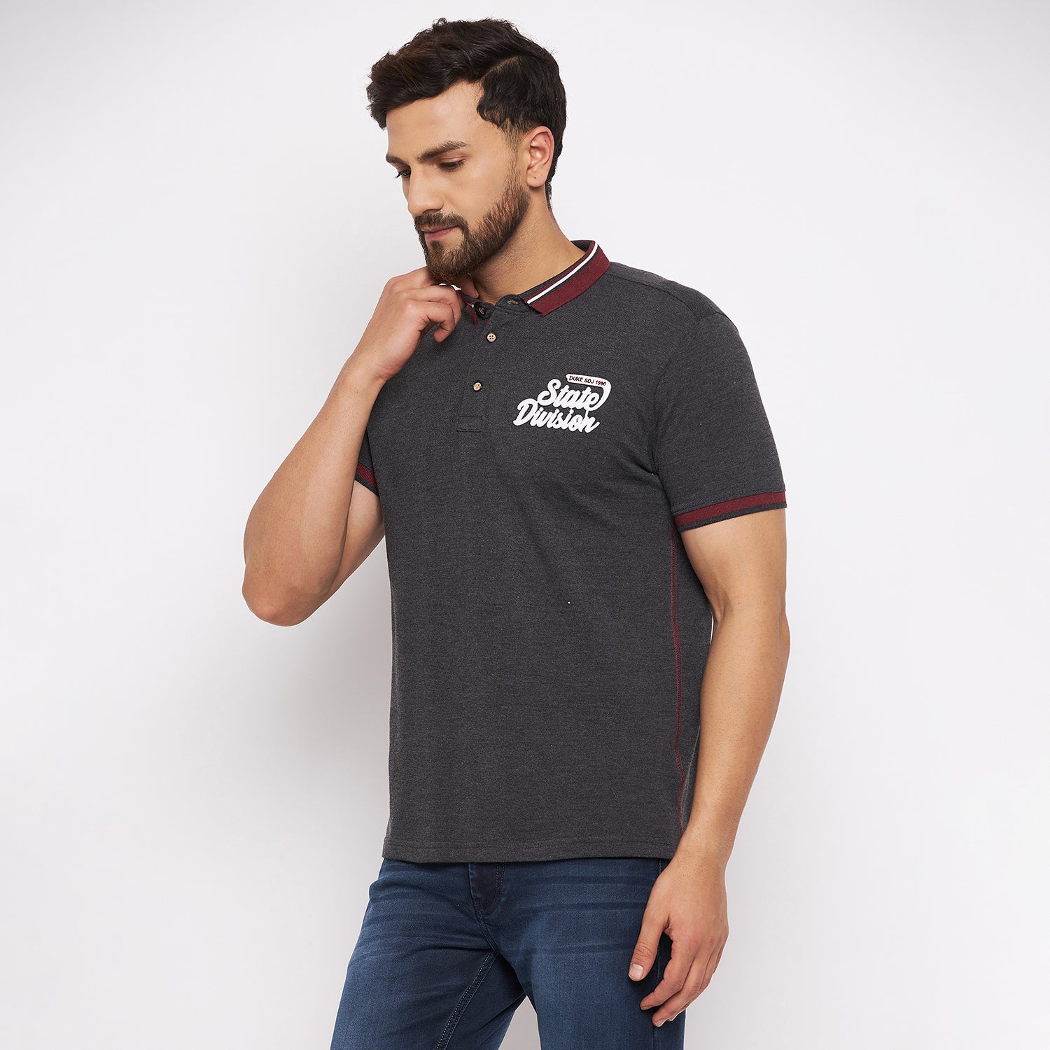 Duke Stardust Men Half Sleeve Cotton T-shirt (LF4822)