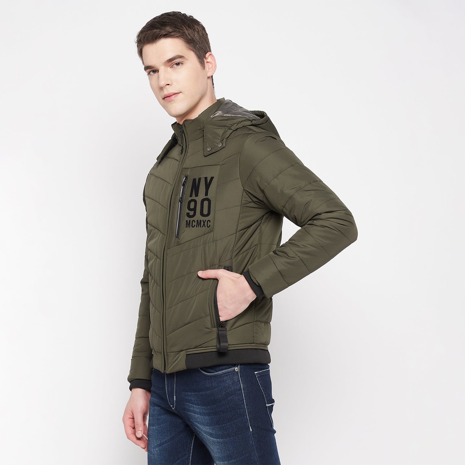 Duke Urban Men Full Sleeve Hooded Jacket (SDZ1062)