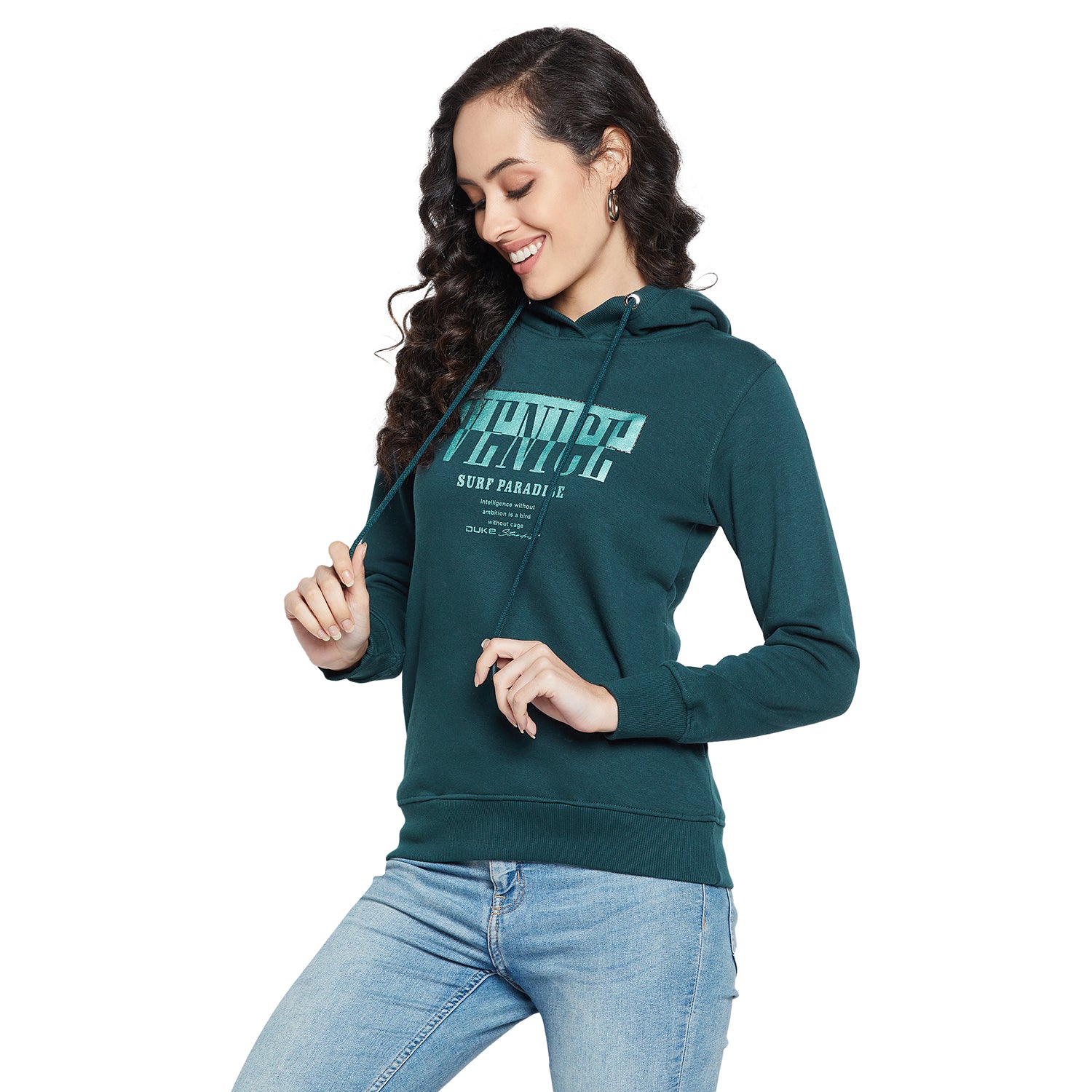 Duke Urban Women Full Sleeve Hooded Sweatshirt (LFX815)