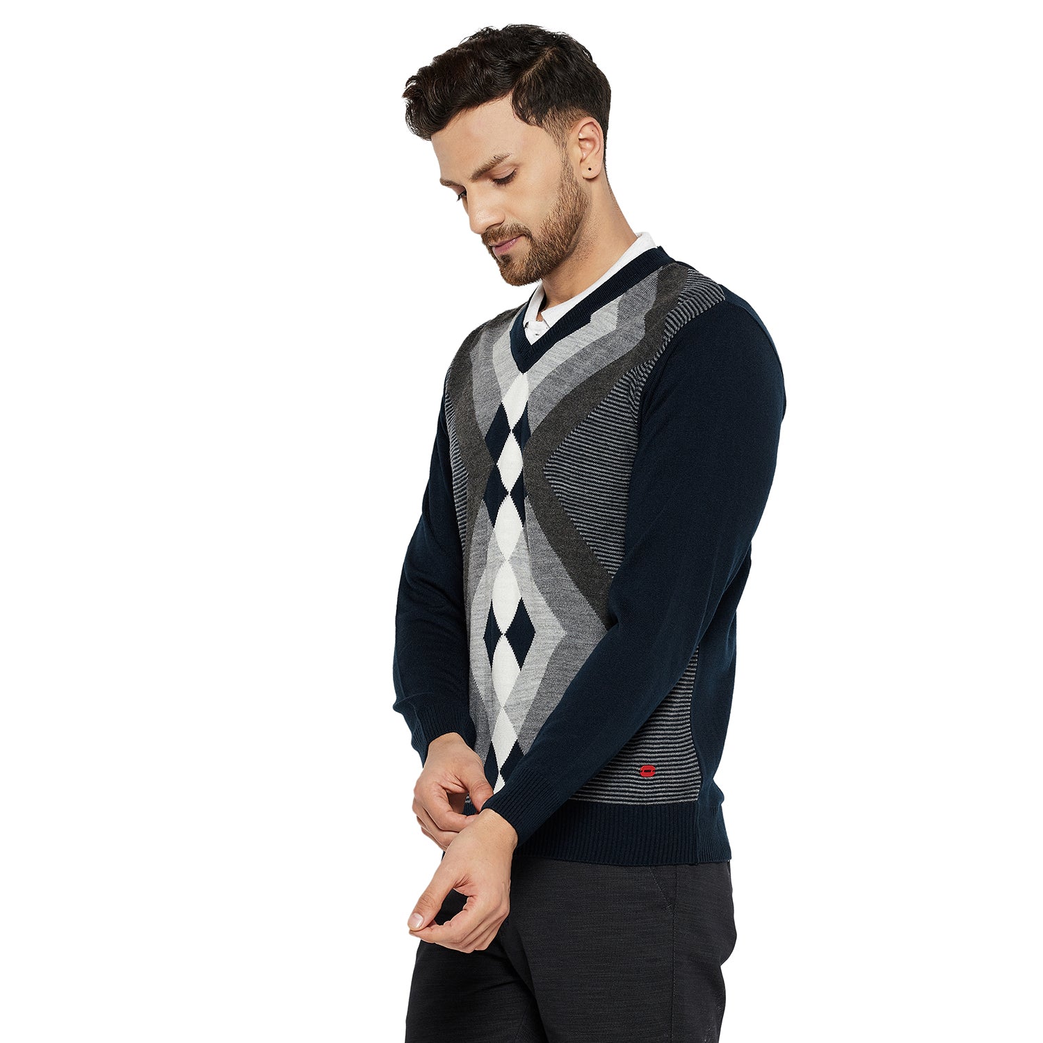 Duke Urban Men Full Sleeve V Neck Sweater (SDS2057)