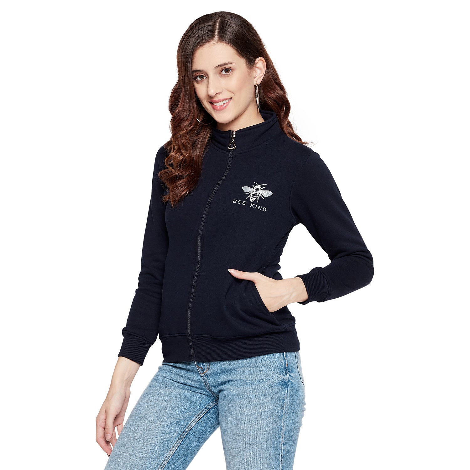 Duke Urban Women Full Sleeve Zipper Sweatshirt (MLFX675)