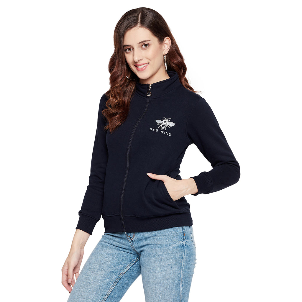 Duke Stardust Women Full Sleeve Zipper Sweatshirt (MLFX675)