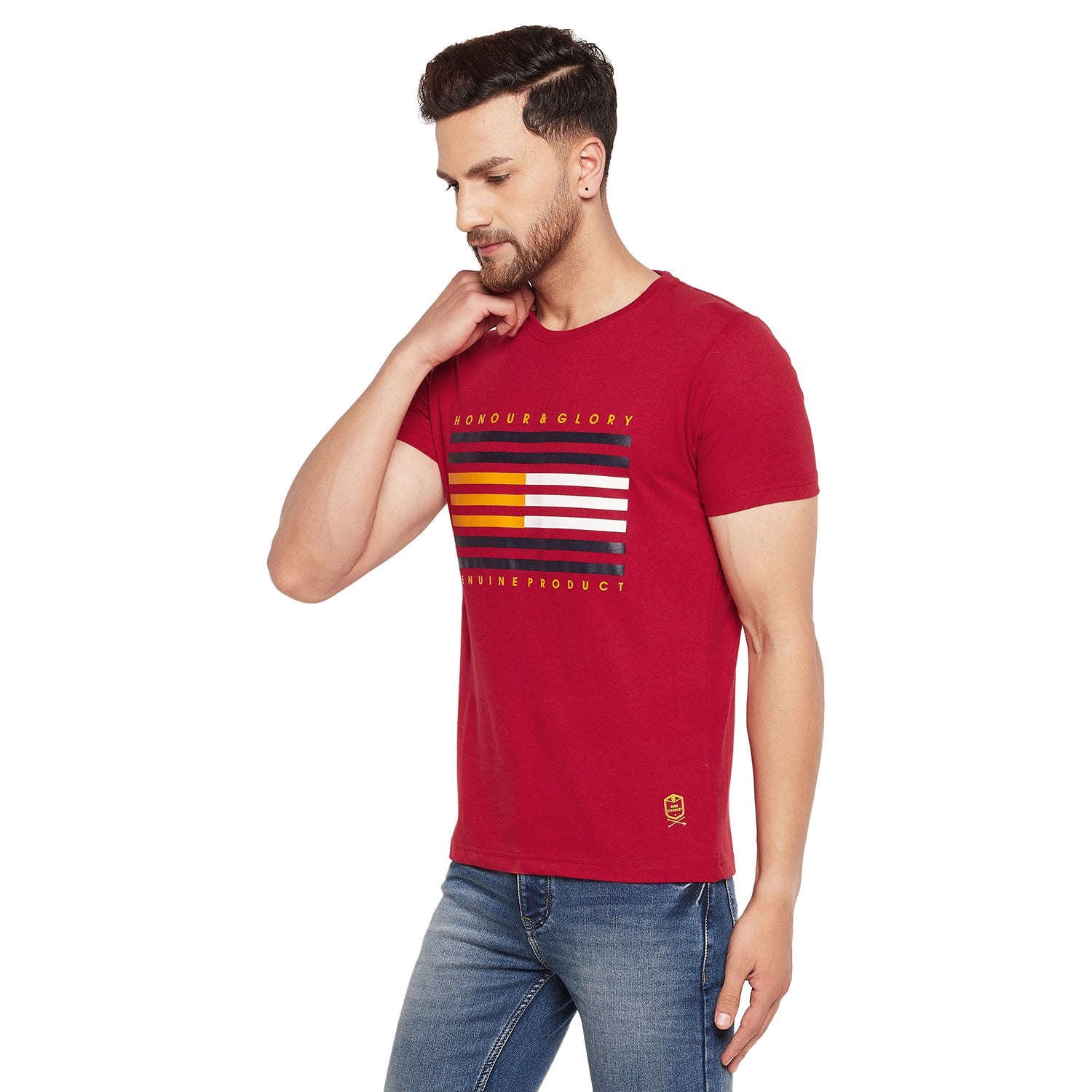 Duke Stardust Men Half Sleeve Cotton T-shirt (LF5432)