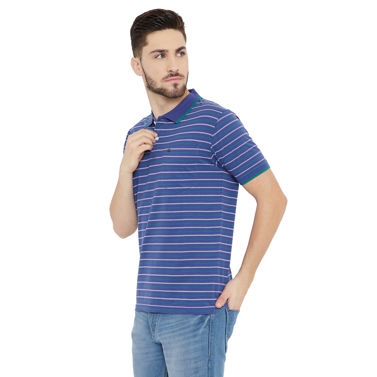 Duke Stardust Men Half Sleeve Cotton T-shirt (MLF4977)