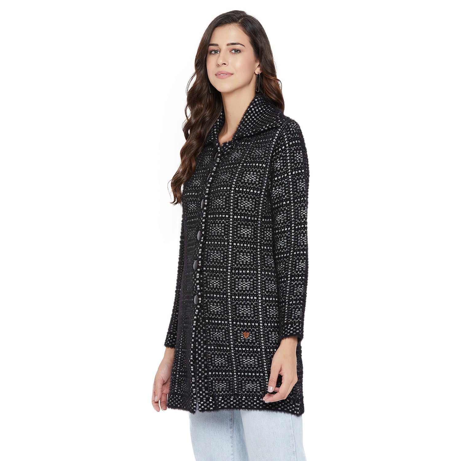 Duke Urban Women Full Sleeve Long Cardigan (SDS973)