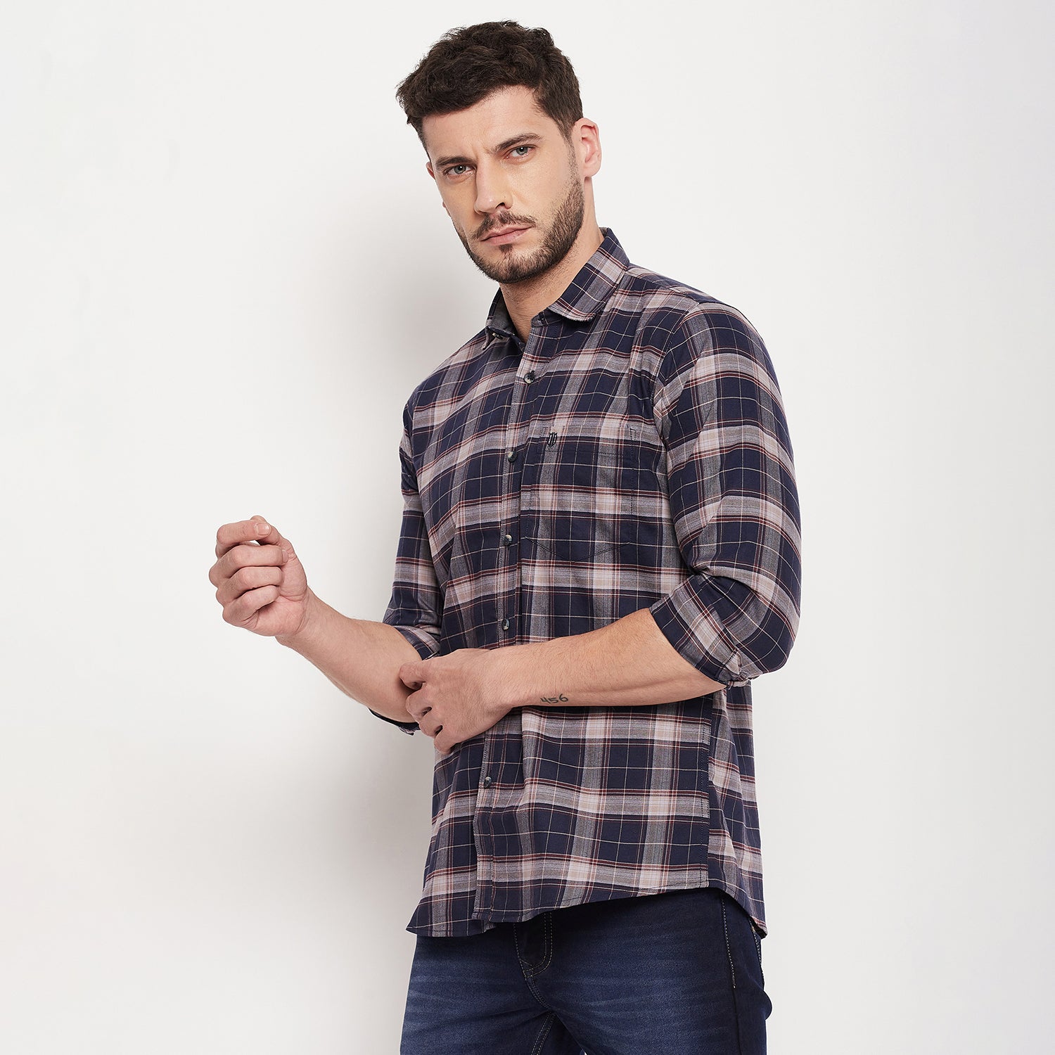 Duke Stardust Men Full Sleeve Cotton Shirt (SDO8CKOA)