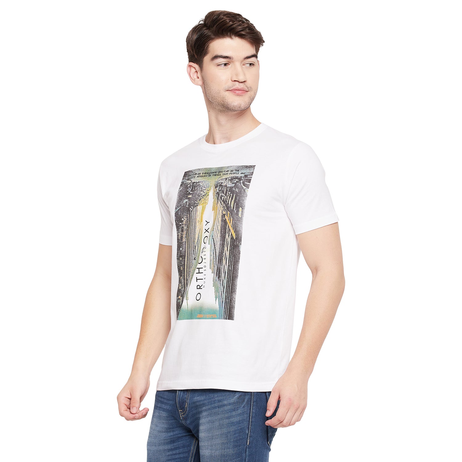 Duke Stardust Men Half Sleeve Cotton T-shirt (LF5335)