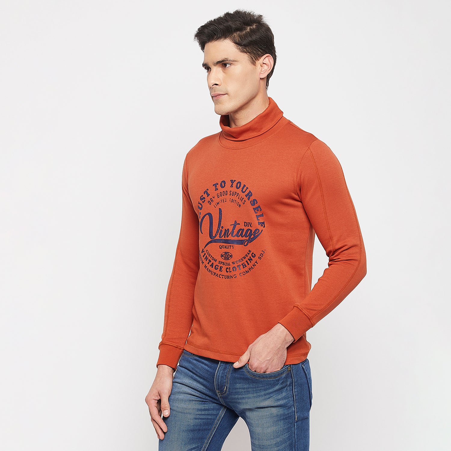 Duke Stardust Men Full Sleeve Cotton T-shirt (LF3966)