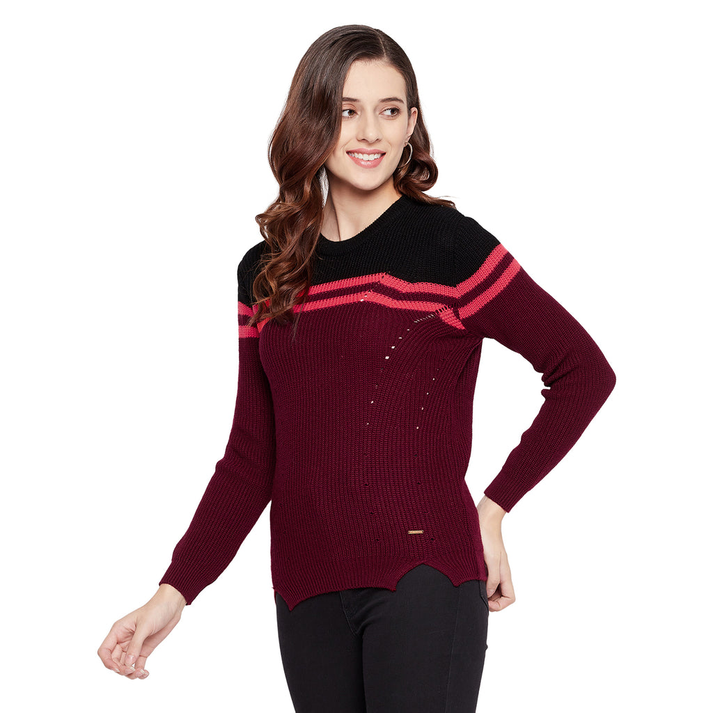 Duke Stardust Women Full Sleeve Sweater (SDS916)
